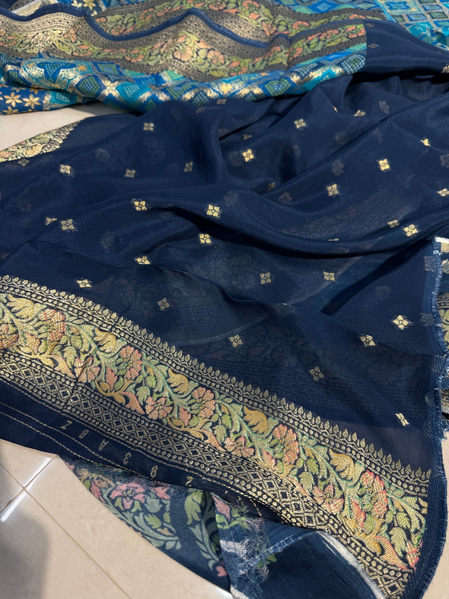 Banarasi pure viscos georgette silk saree VG103