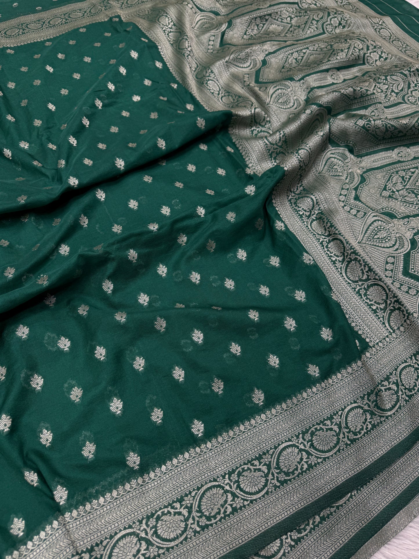 Banarasi soft georgette silk saree