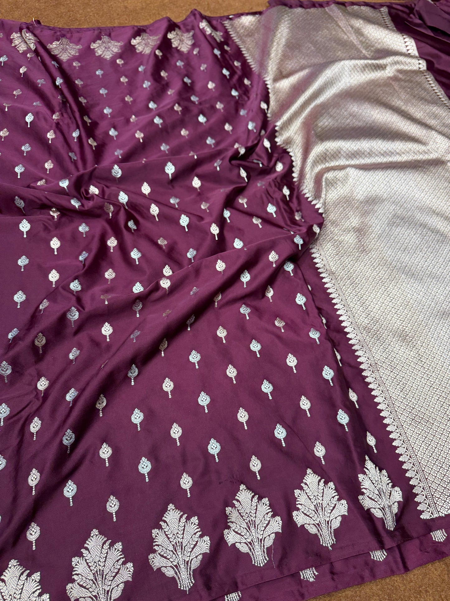 Karwa Chaut special Mashru katan silk saree MK154
