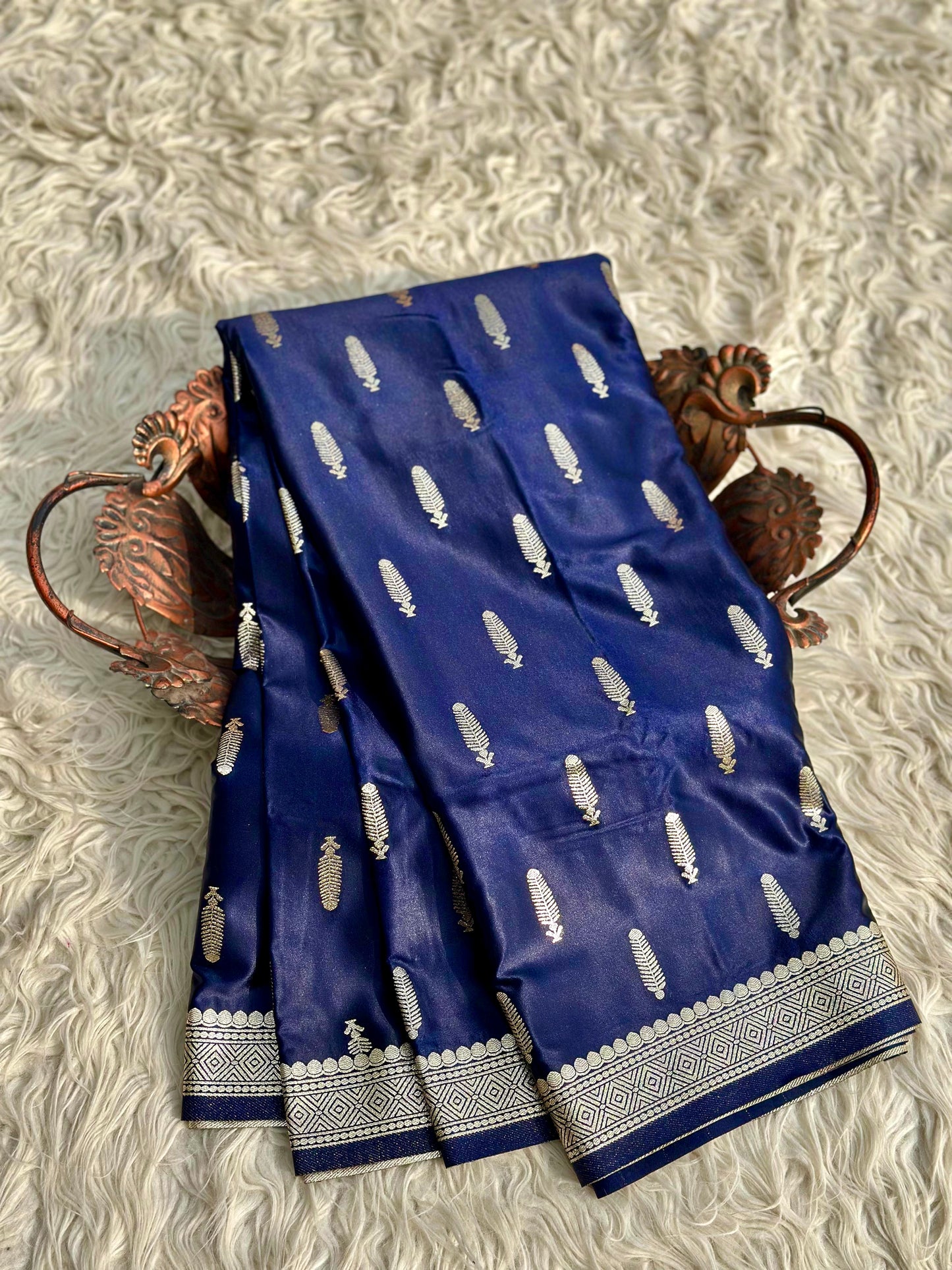 Banarasi mashru satin silk saree MS112