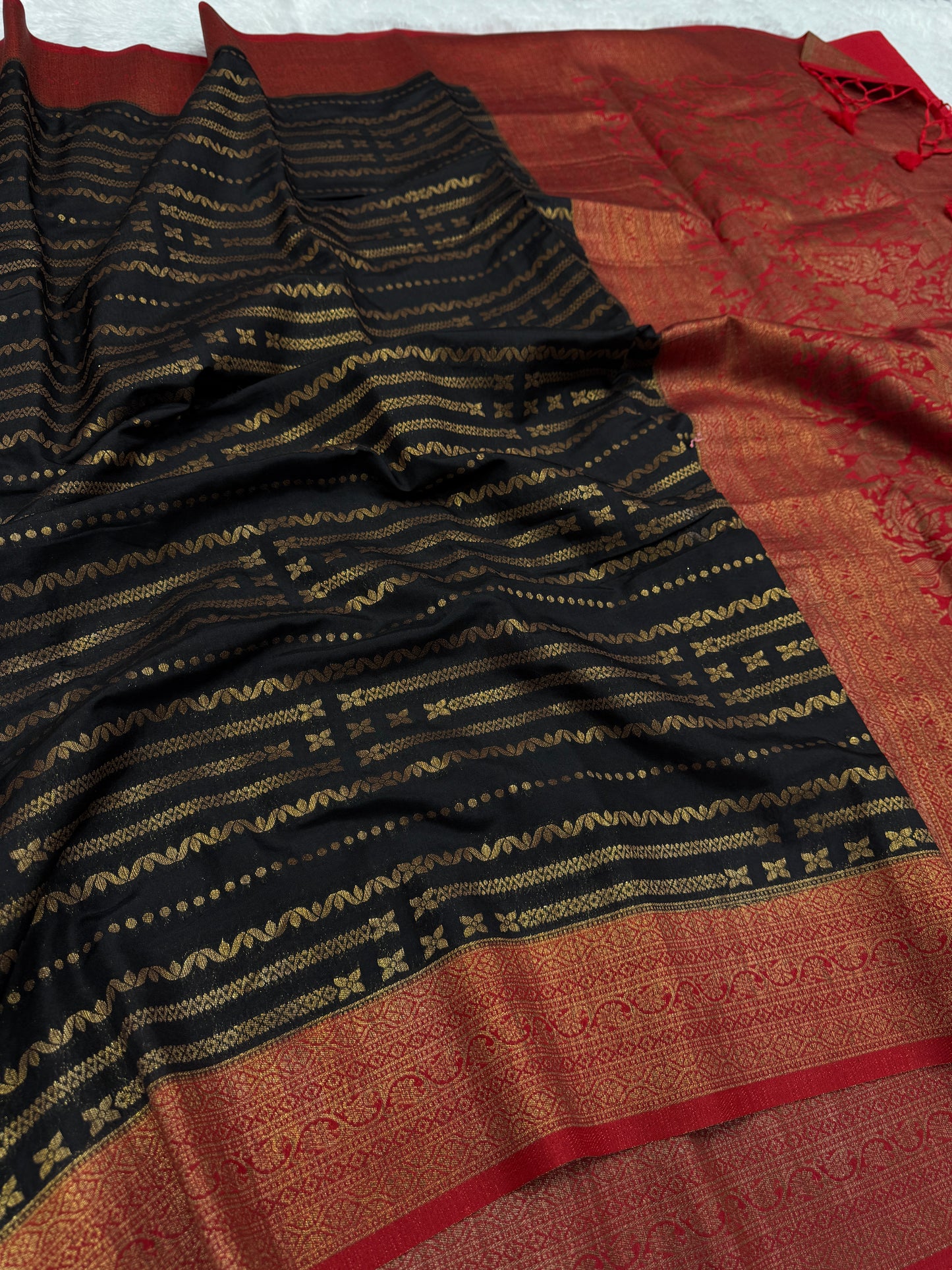 Banarasi mulberry cotton silk saree