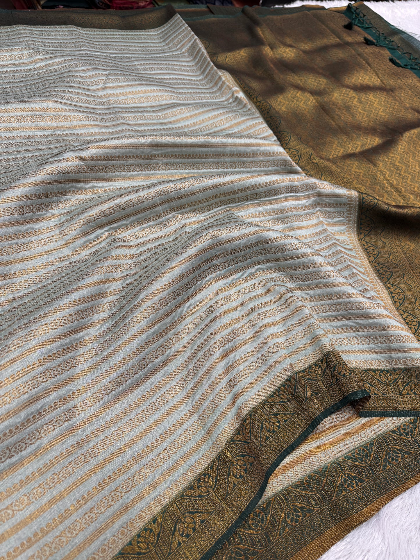 Banarasi mulberry cotton silk saree