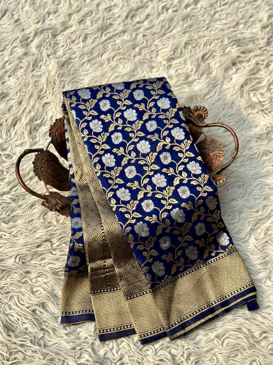Banarasi crep georgette silk saree CR114