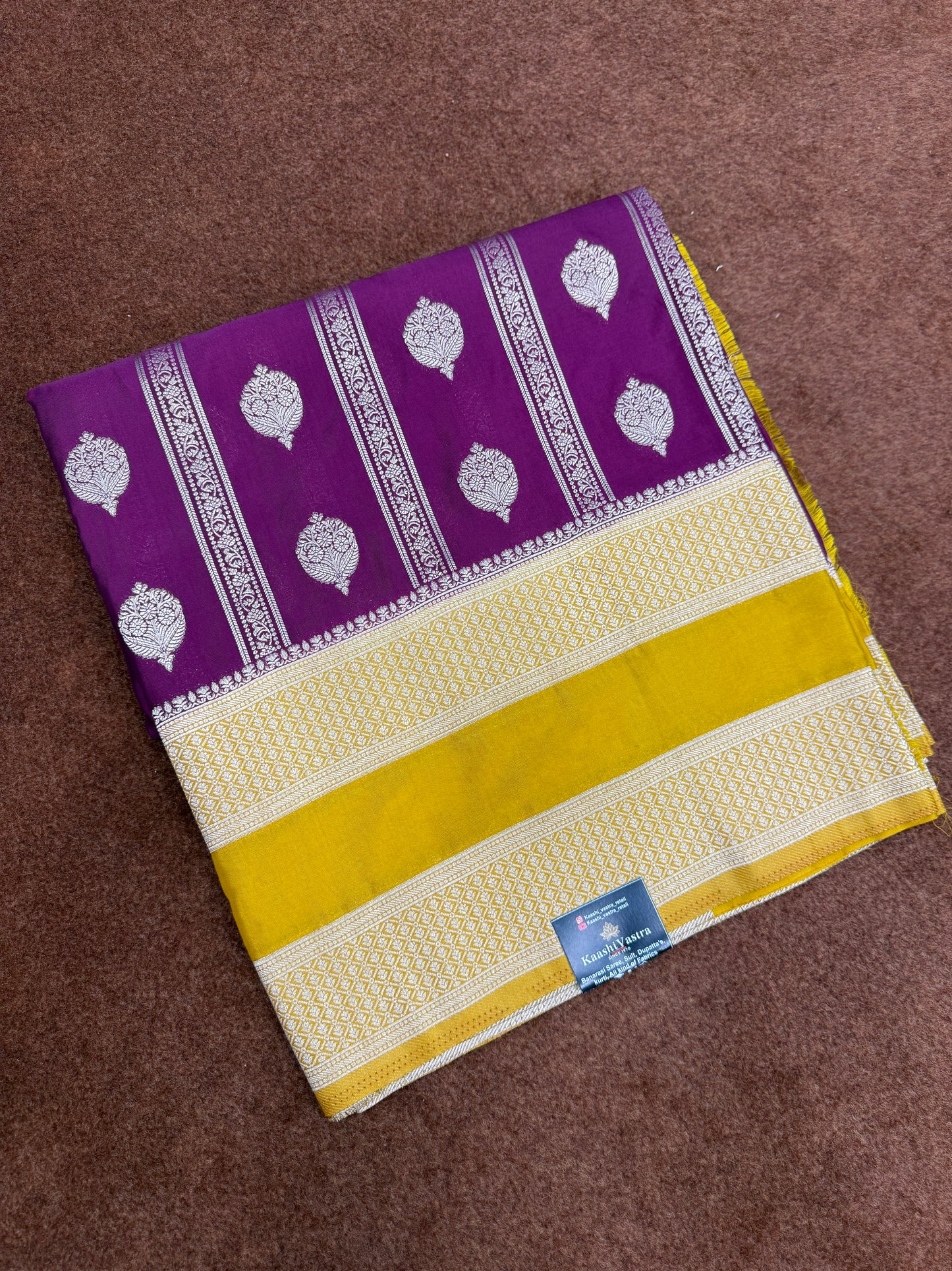 Banarasi Mashru satin silk saree MS116