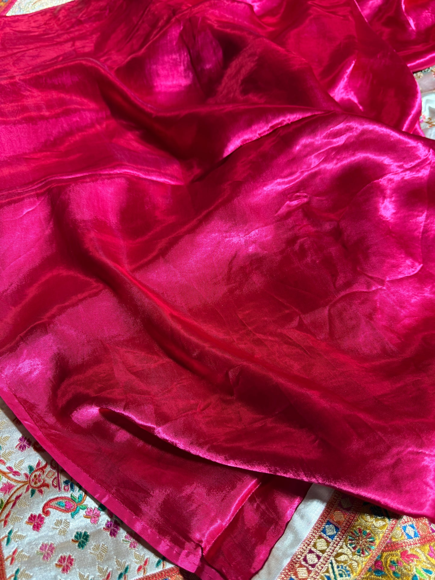 Premium Banarasi pure soft satin pashmina silk saree DS109