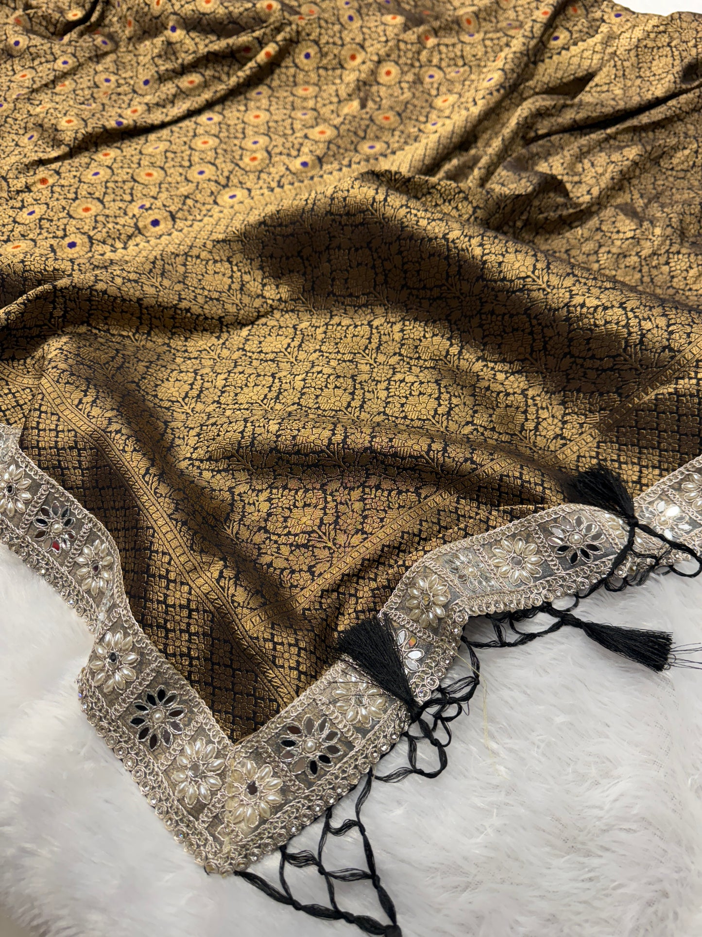 Premium Banarasi brocade katan silk saree BL101