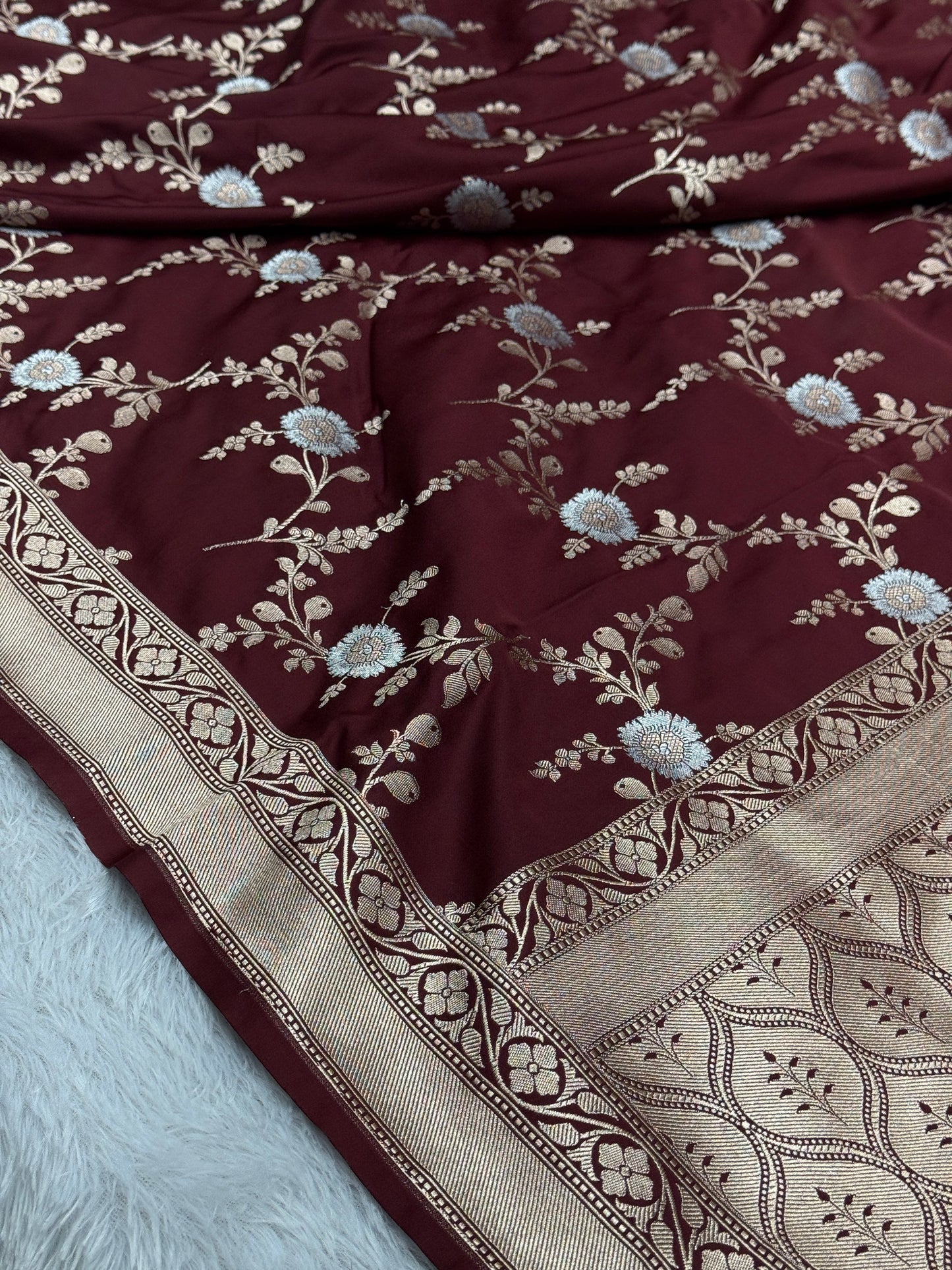 Premium Banarasi Mashru Katan silk saree MK174