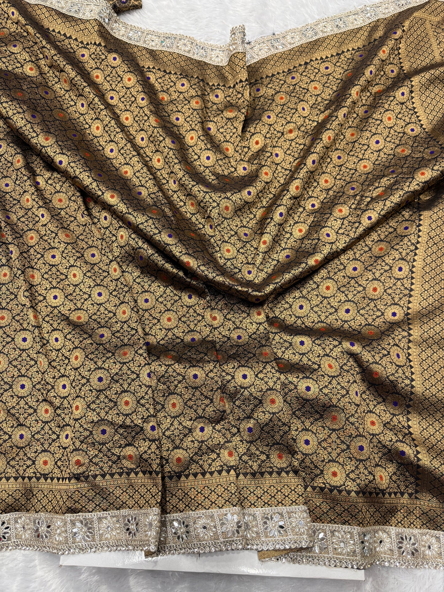 Premium Banarasi brocade katan silk saree BL101