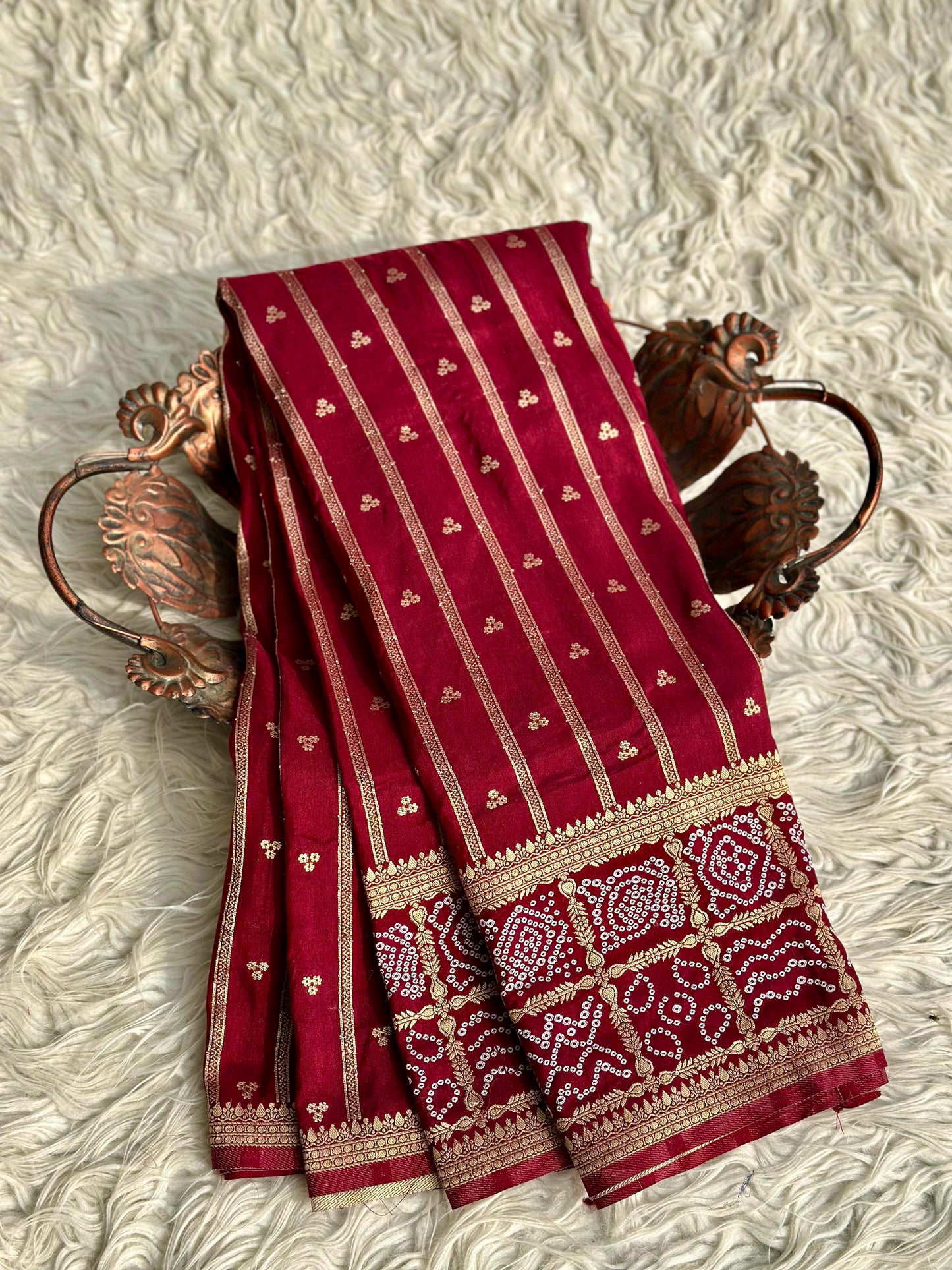 Banarasi Crep georgette silk saree CR109
