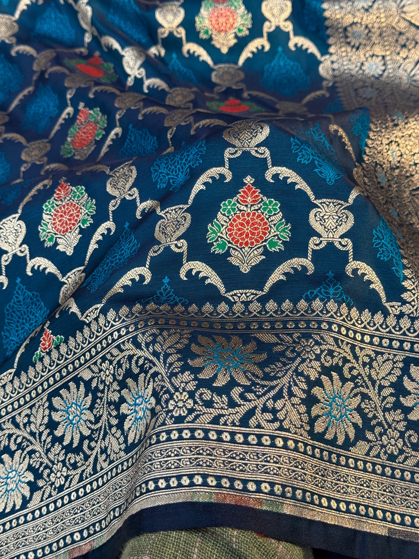 Peacock Banarasi Mashru katan silk saree MK160