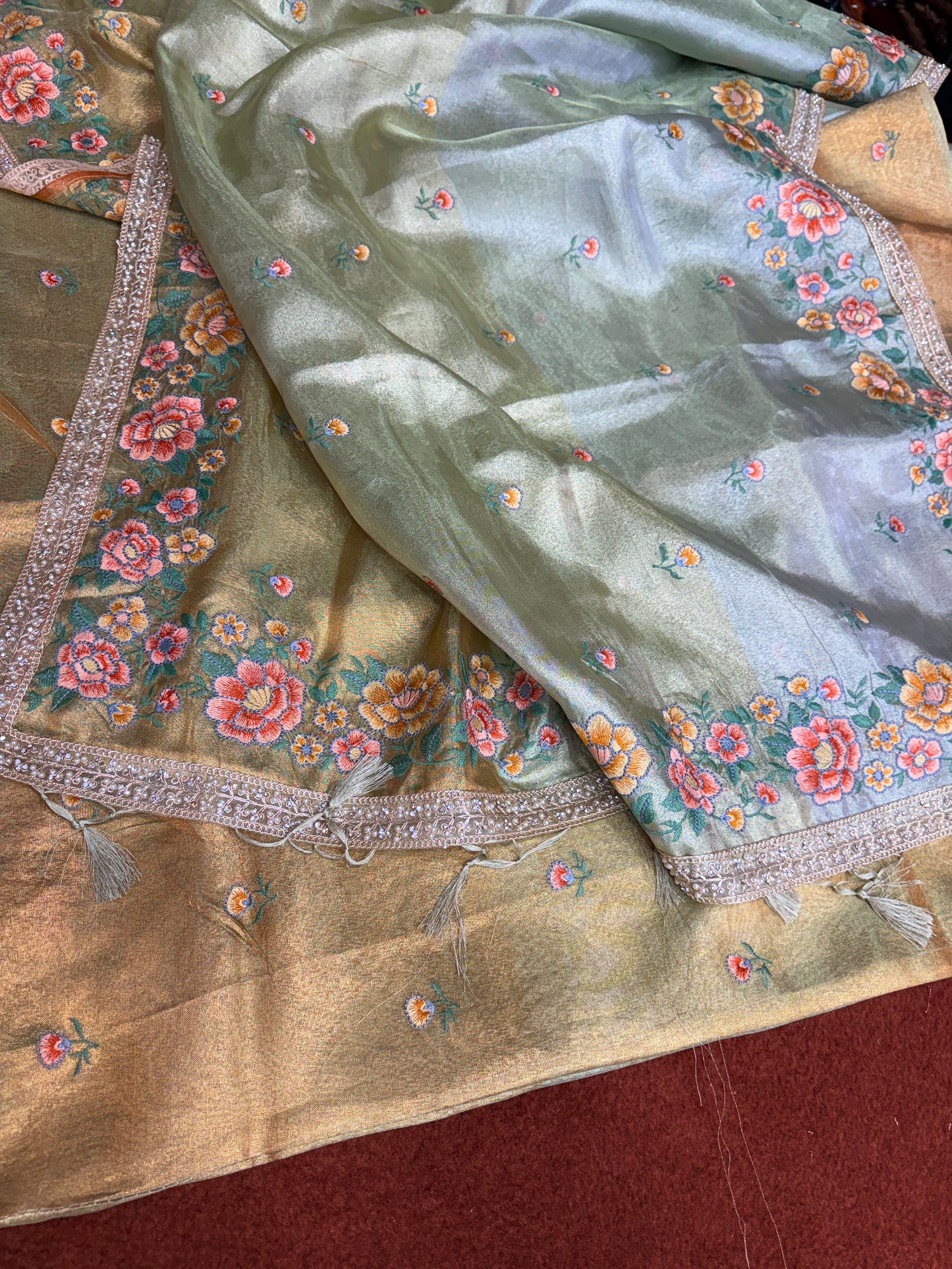 Premium Banarasi pure tissue silk saree PT106