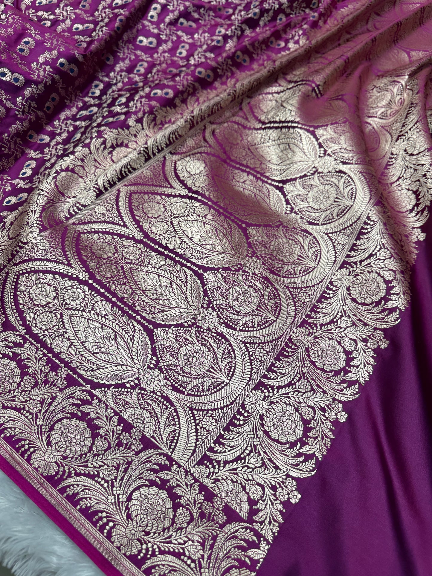 Beautiful Banarasi Mashru satin silk saree MS120