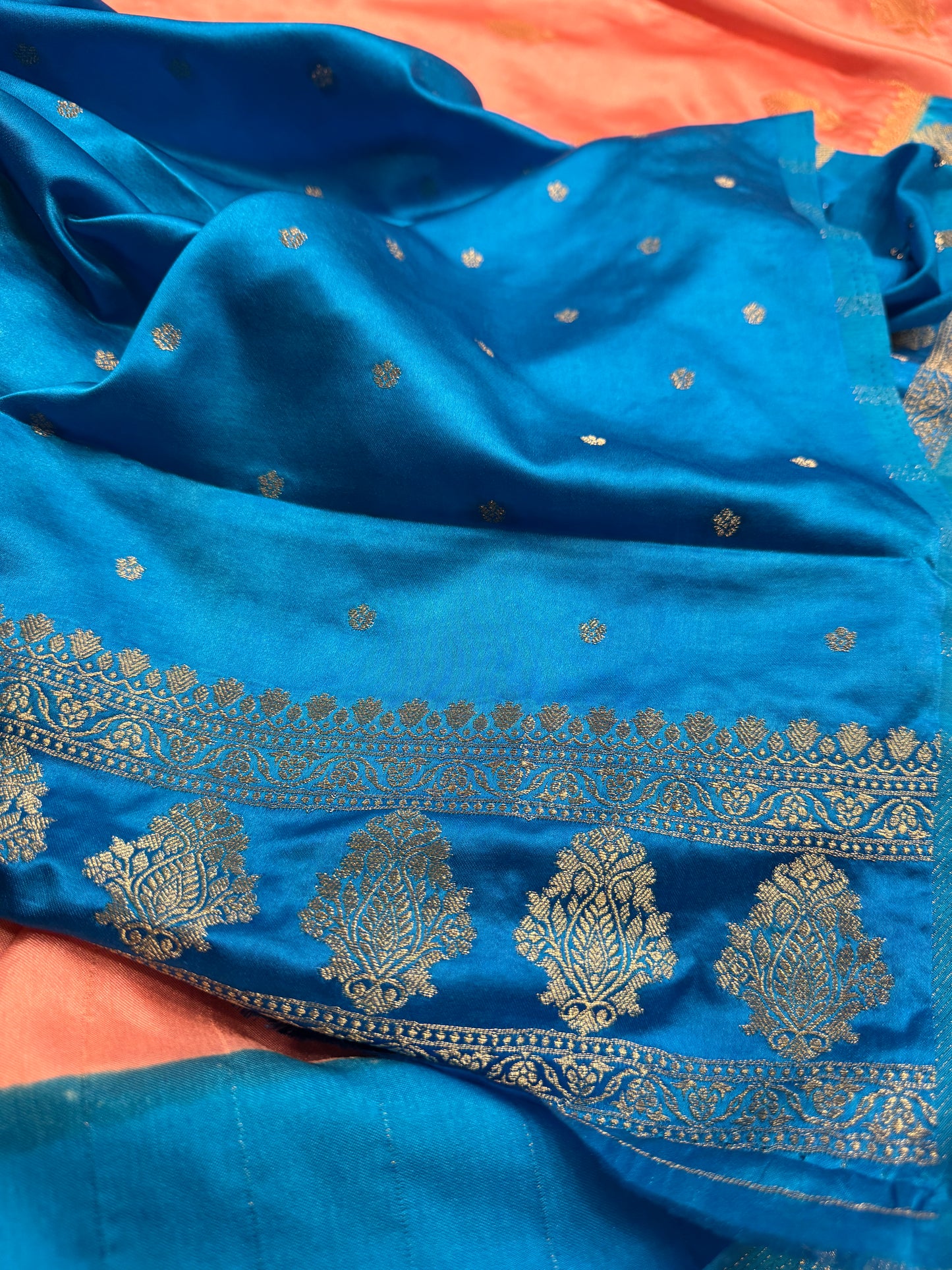 Premium Banarasi Mashru satin silk saree MS119