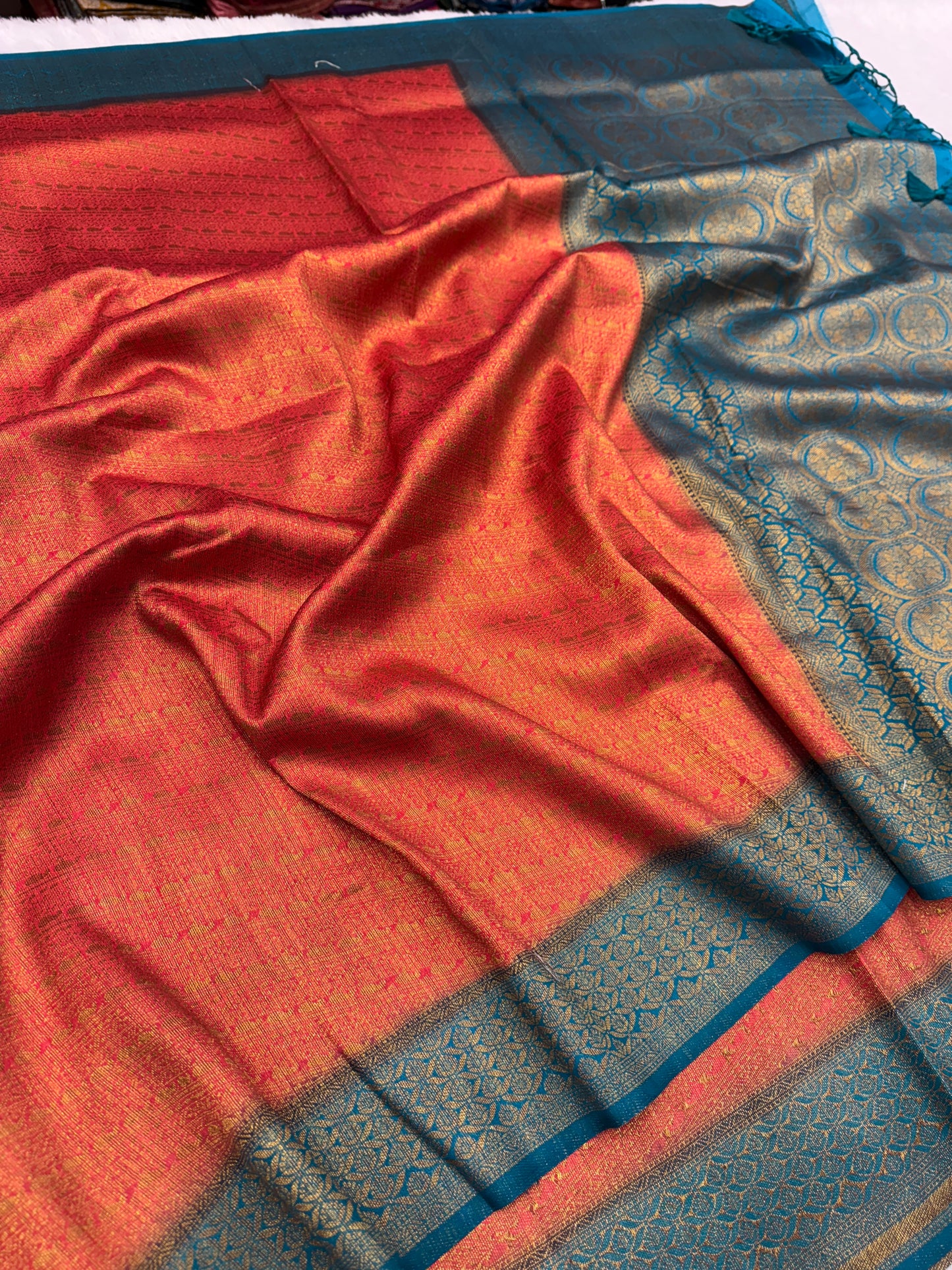Banarasi mulberry cotton silk saree