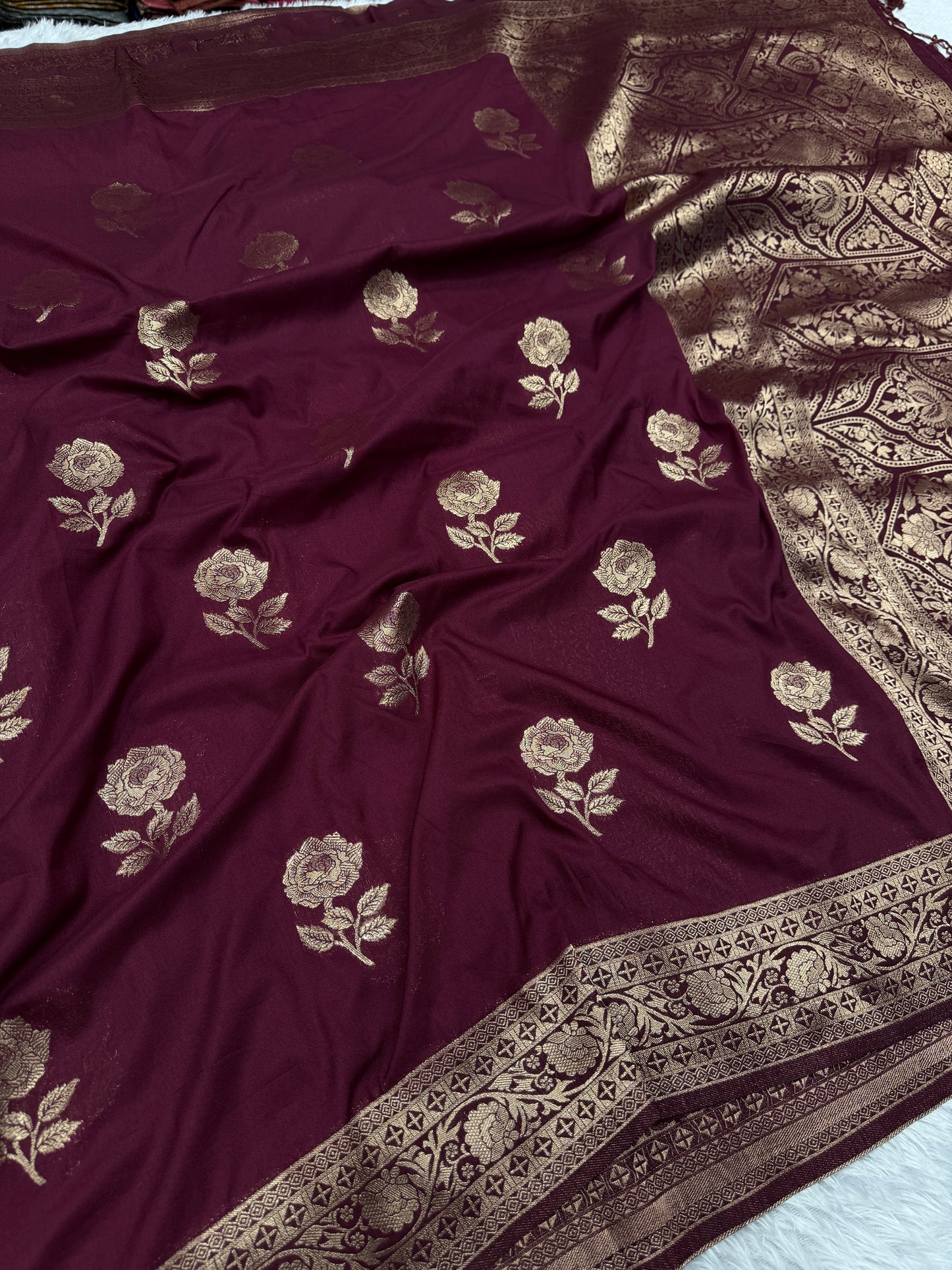 Banarasi georgette silk saree