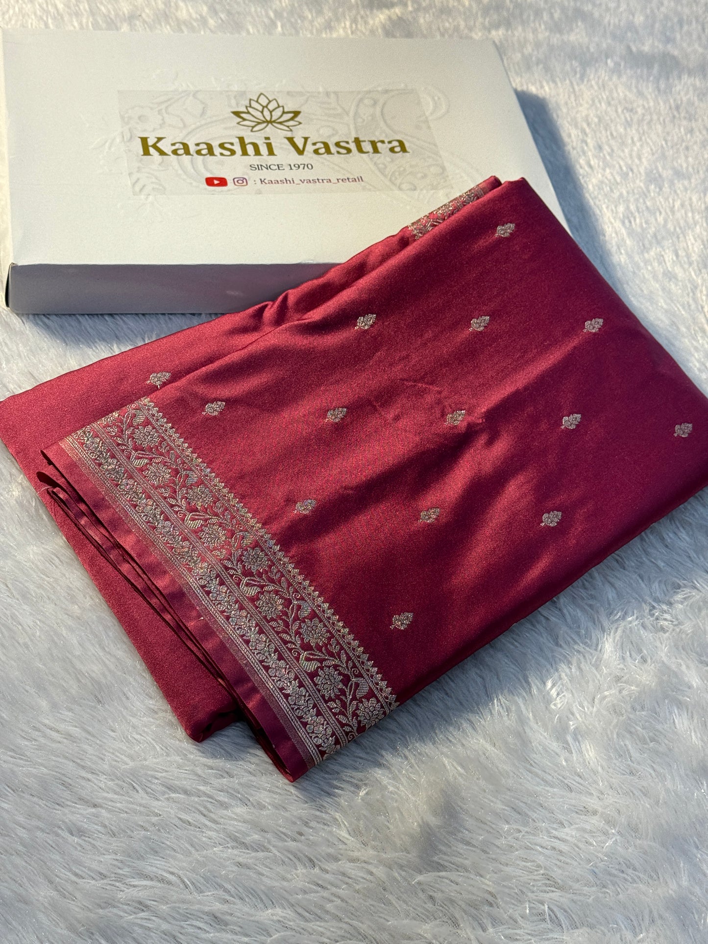 Onion pink premium Banarasi Mashru katan silk saree MK164