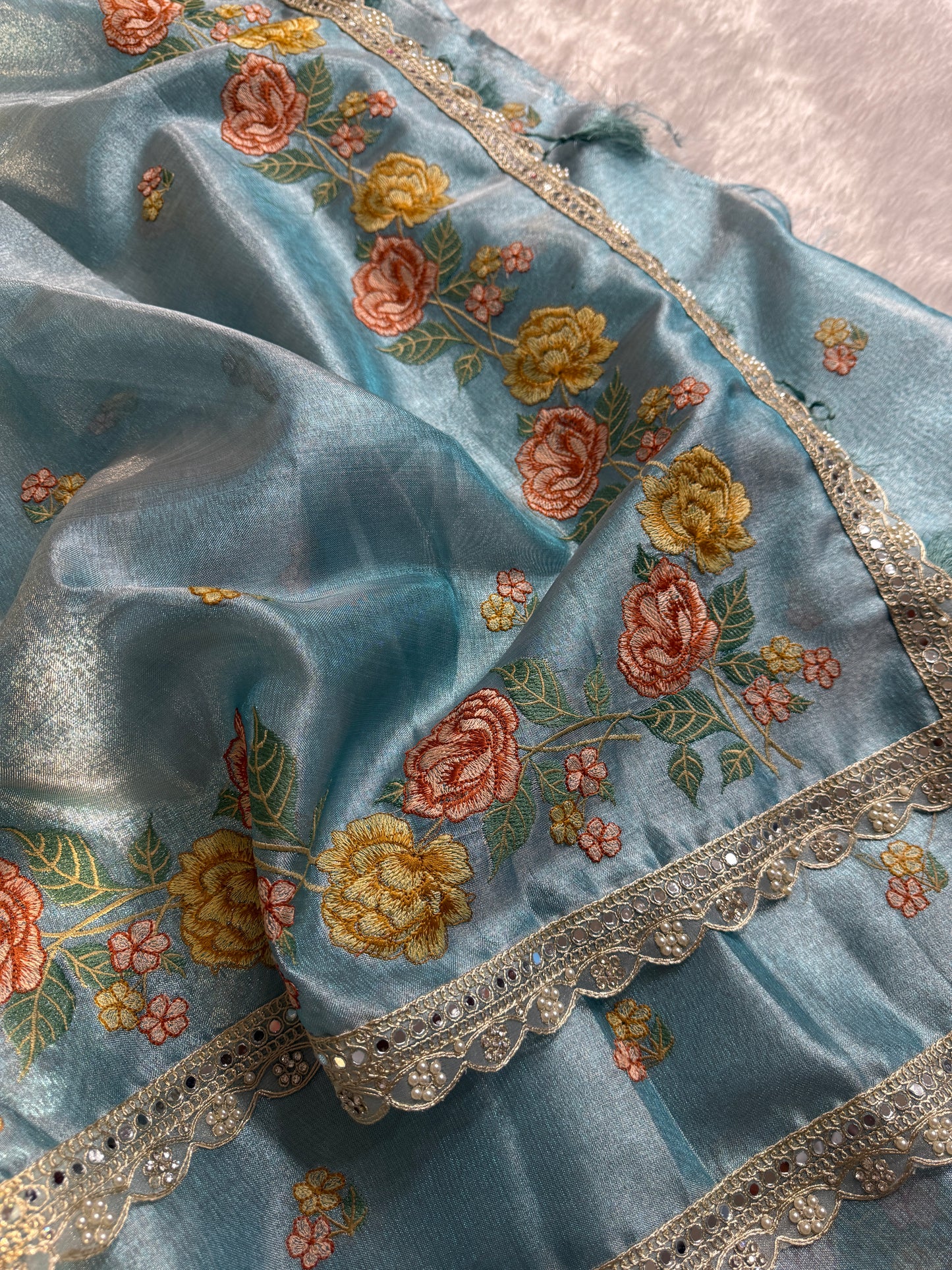 Premium Banarasi pure tissue silk saree PT104