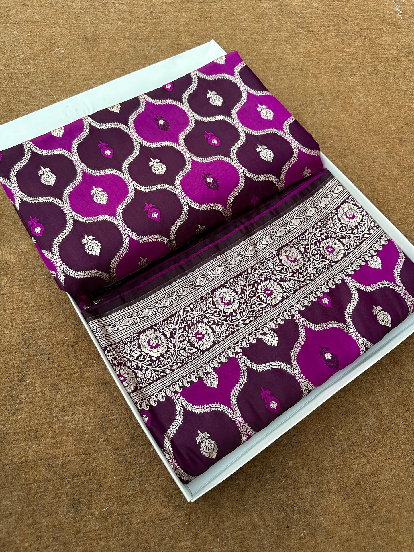 Banarasi mashru katan silk saree. MK106
