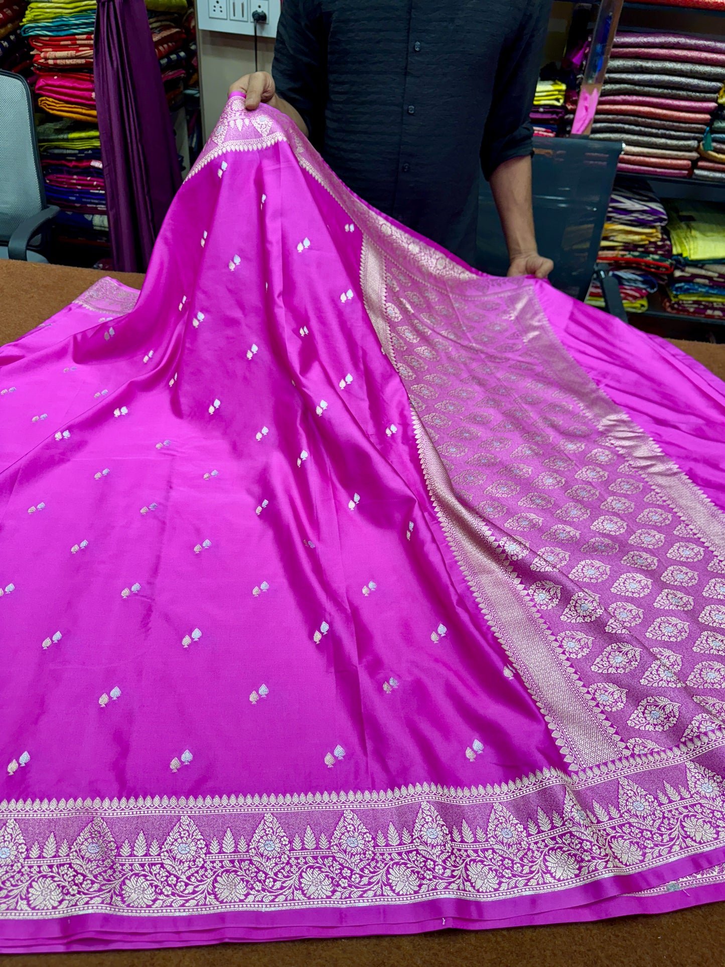 Banarasi Mashru katan silk saree MK153