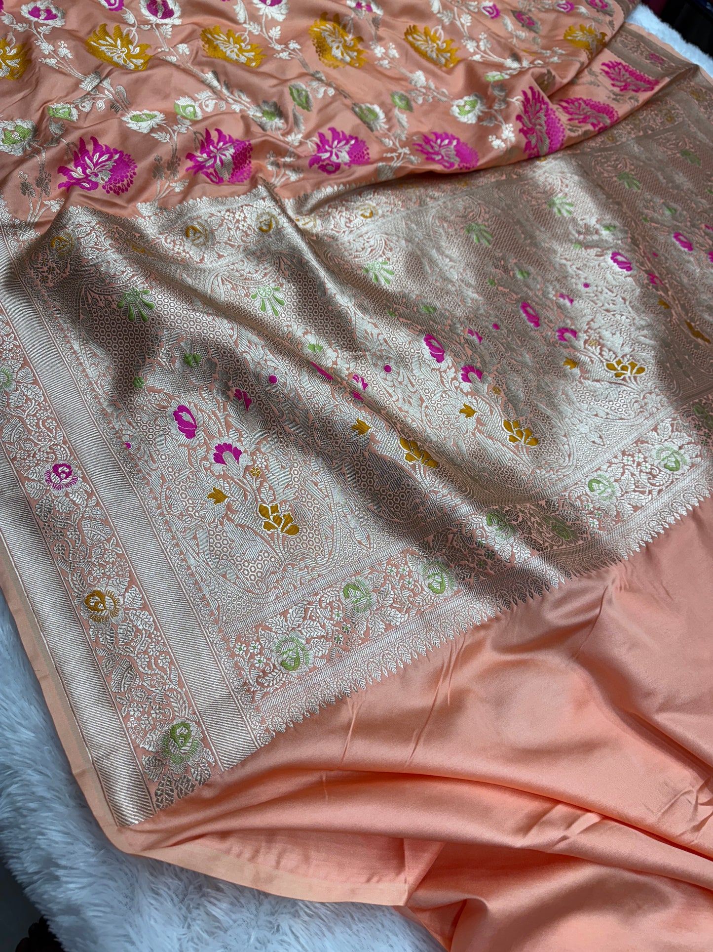 Premium Banarasi Mashru katan silk saree MK195