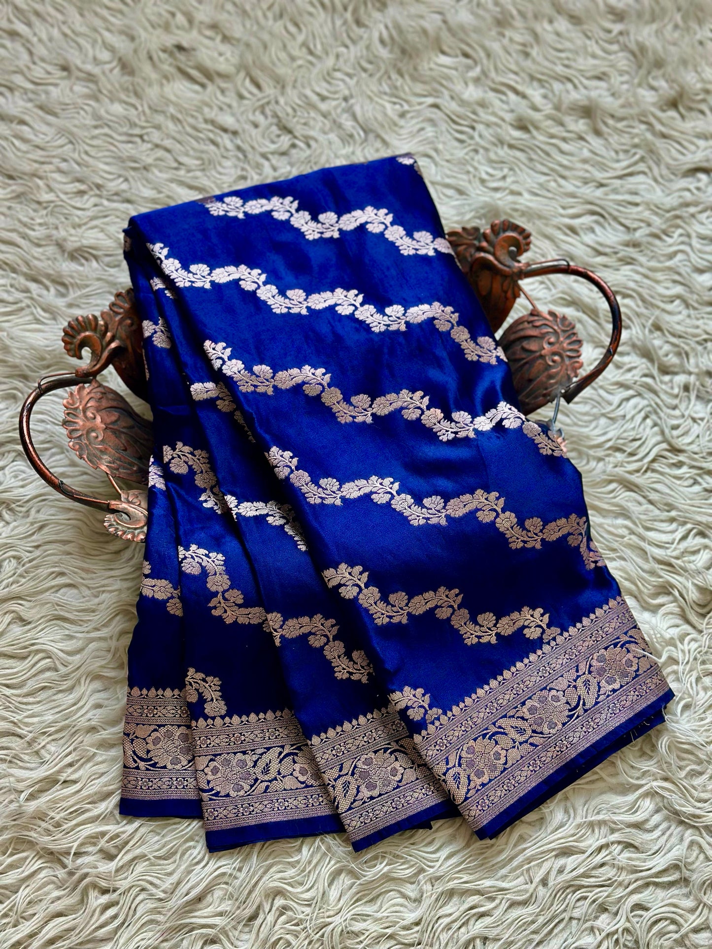 Banarasi Mashru satin silk saree MS115