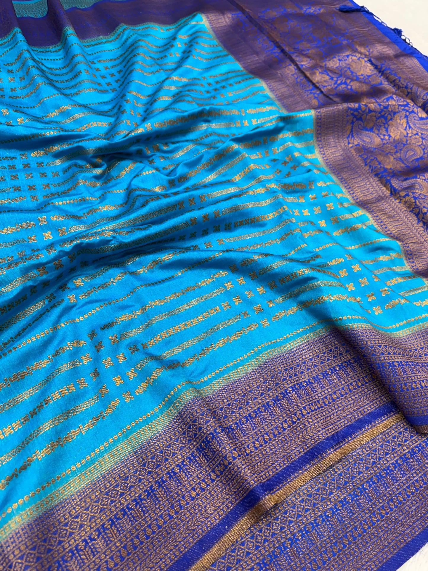 Banarasi mulberry cotton silk saree