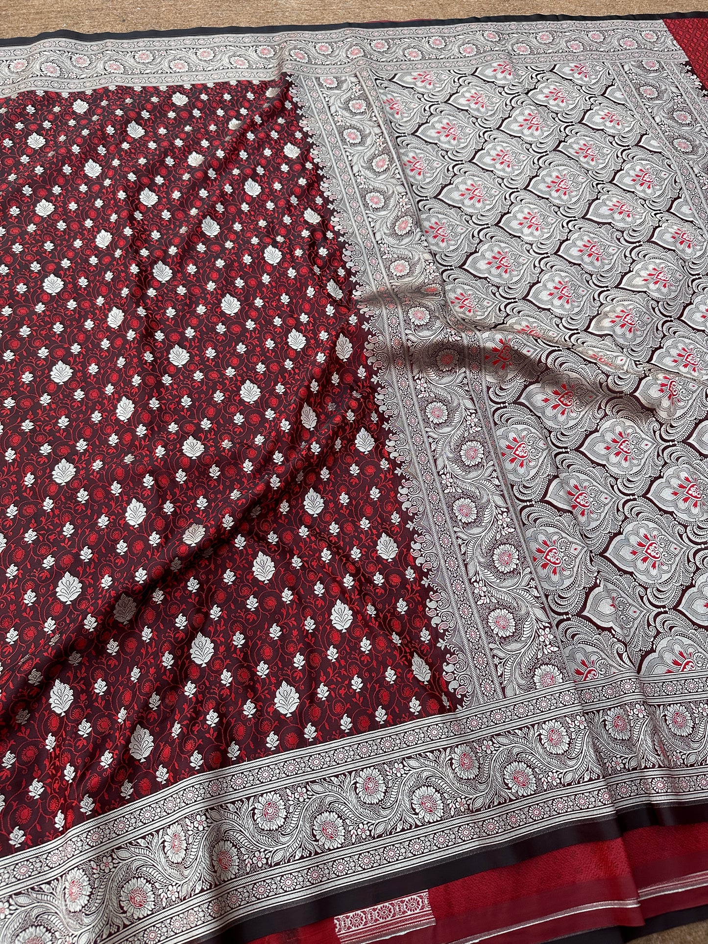 Banarasi mashru katan silk saree. Mk103