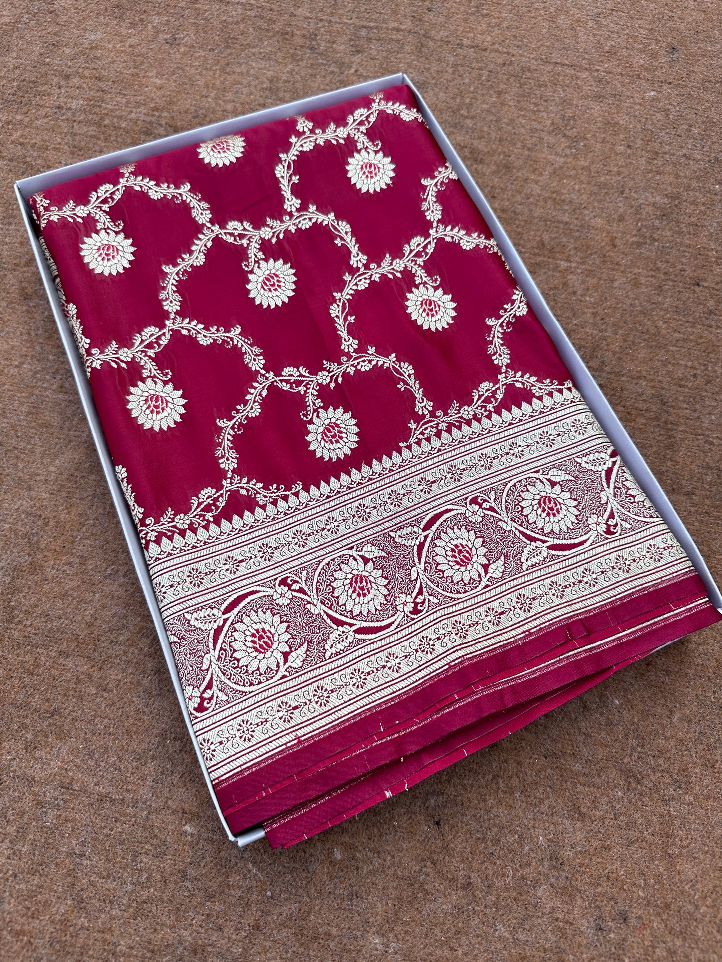 Banarasi mashru katan silk saree. KM104