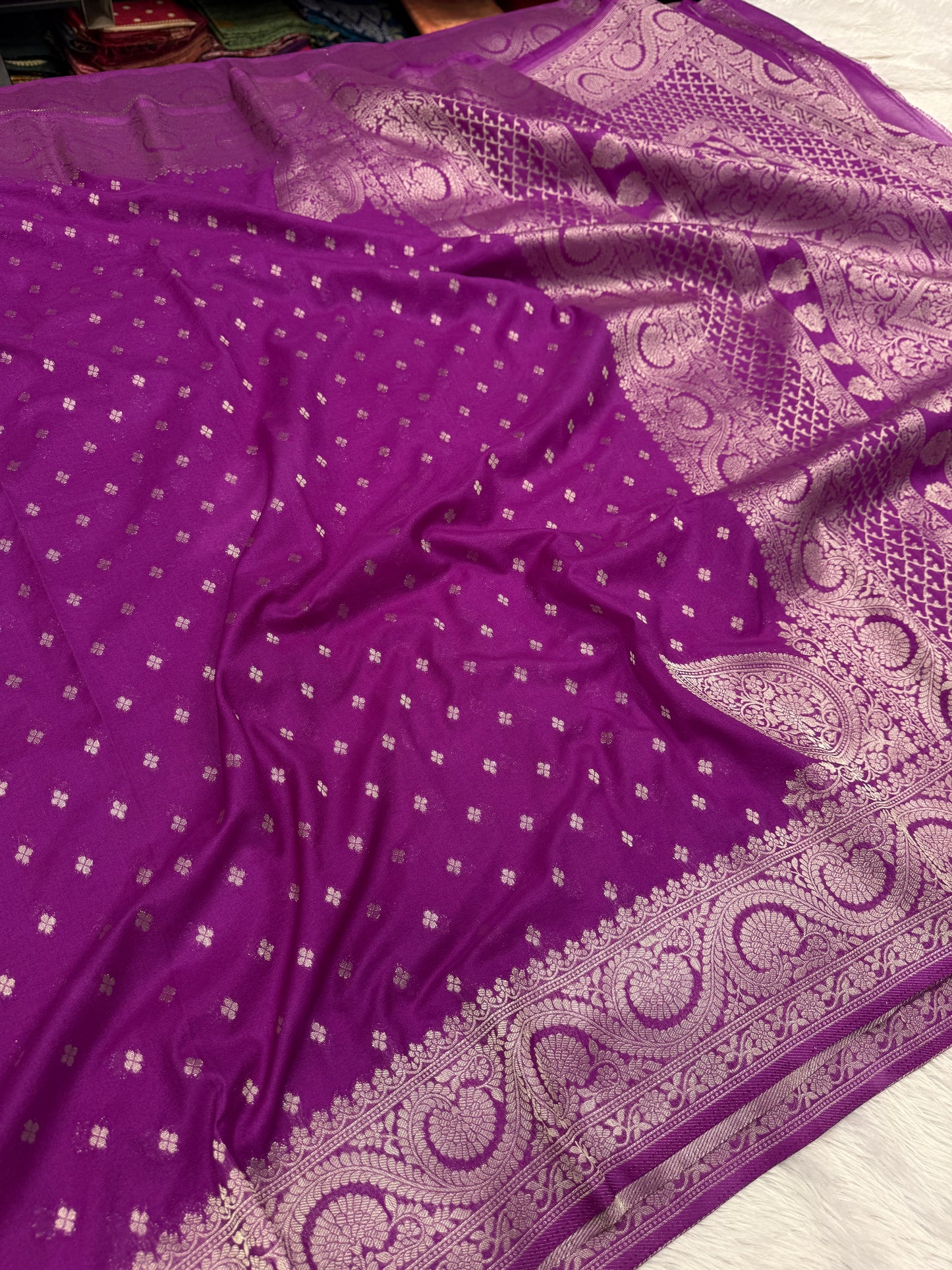 Banarasi georgette silk saree