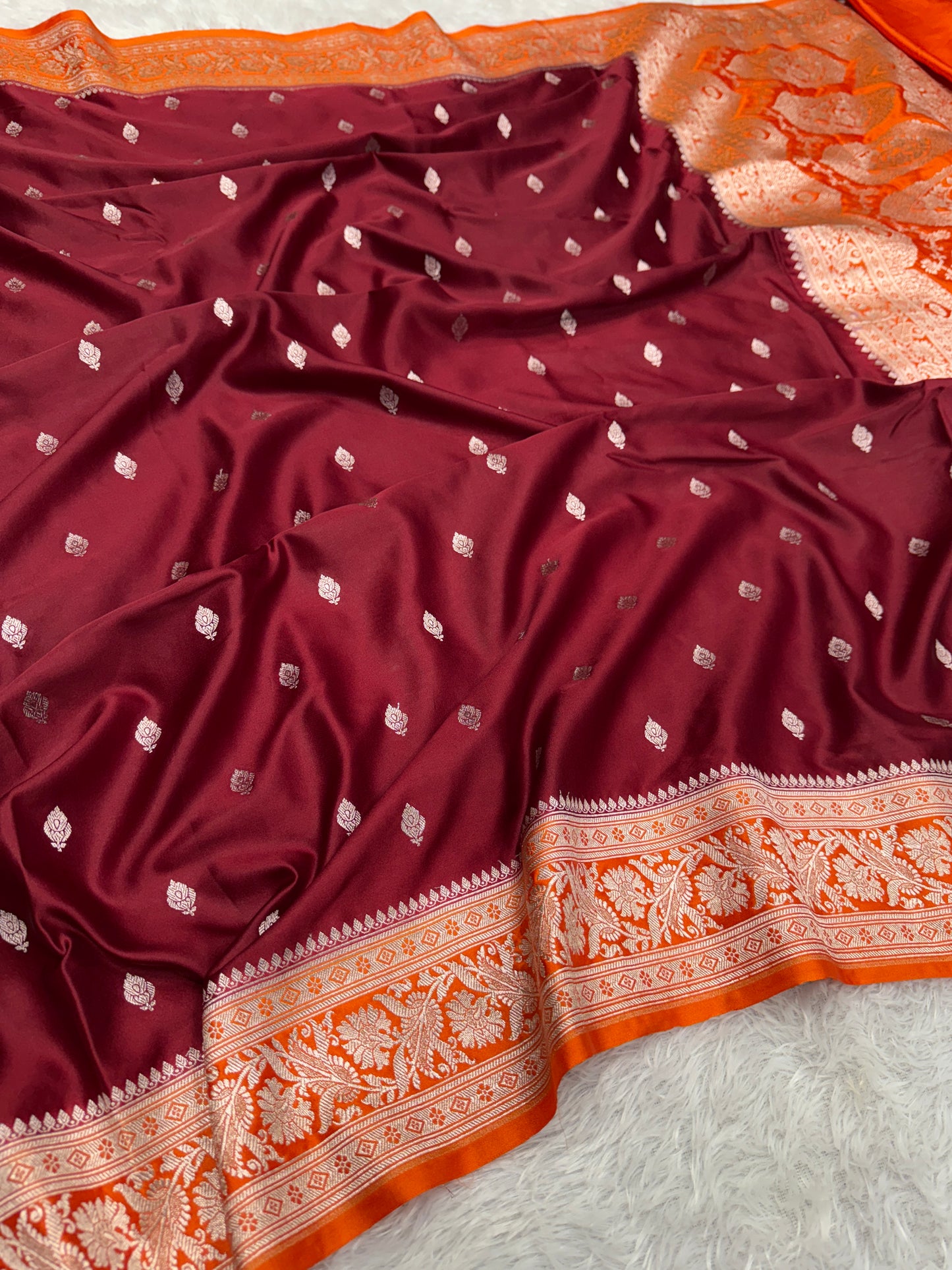 Premium Banarasi Mashru katan silk saree MK182