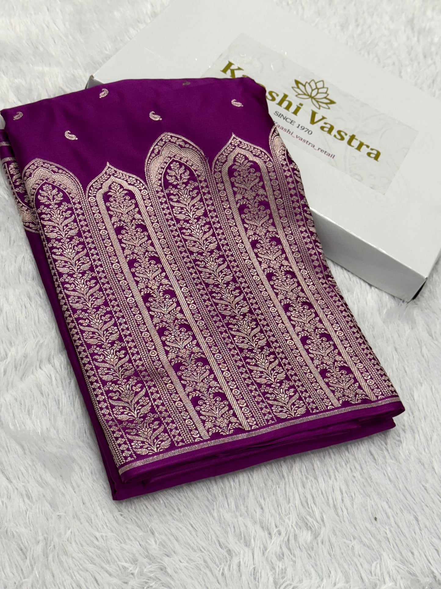 Premium Banarasi Mashru katan silk saree MK189