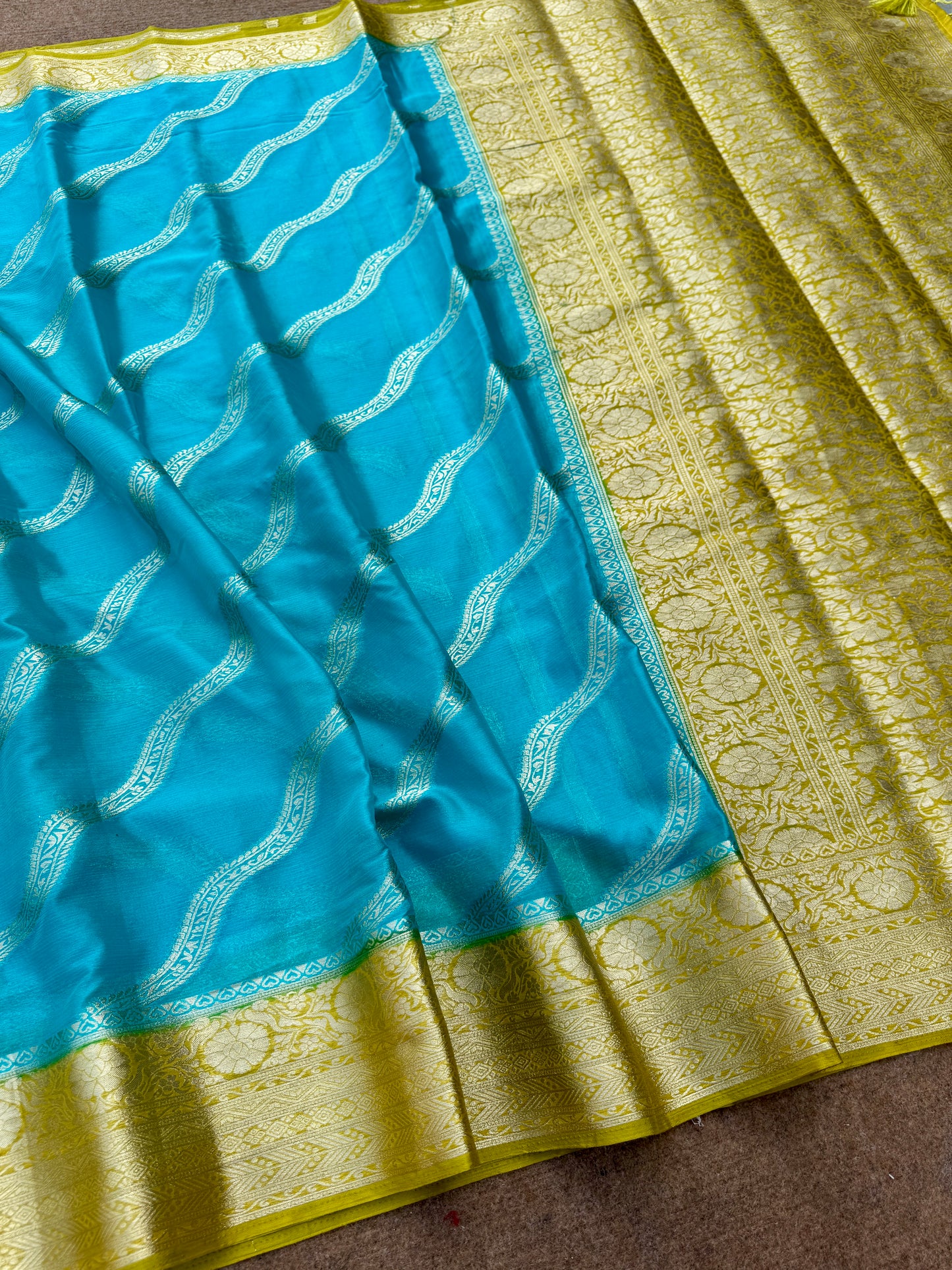 Banarasi pure chinon silk saree CH101