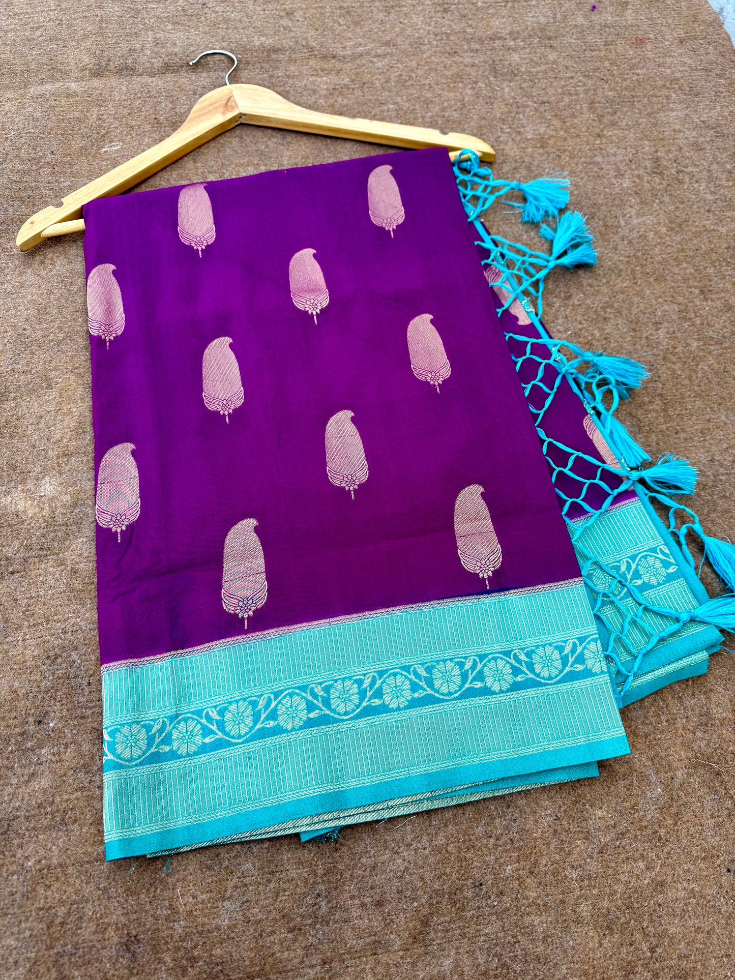 Banarasi Crep georgette silk saree CR112