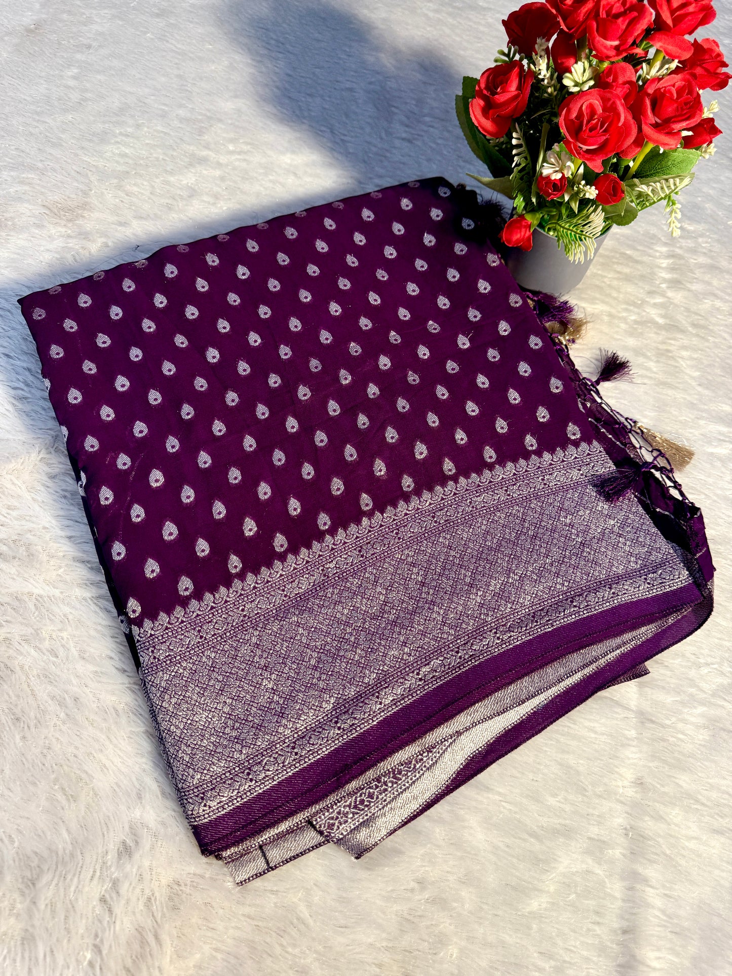 Banarasi pure viscos georgette VG101
