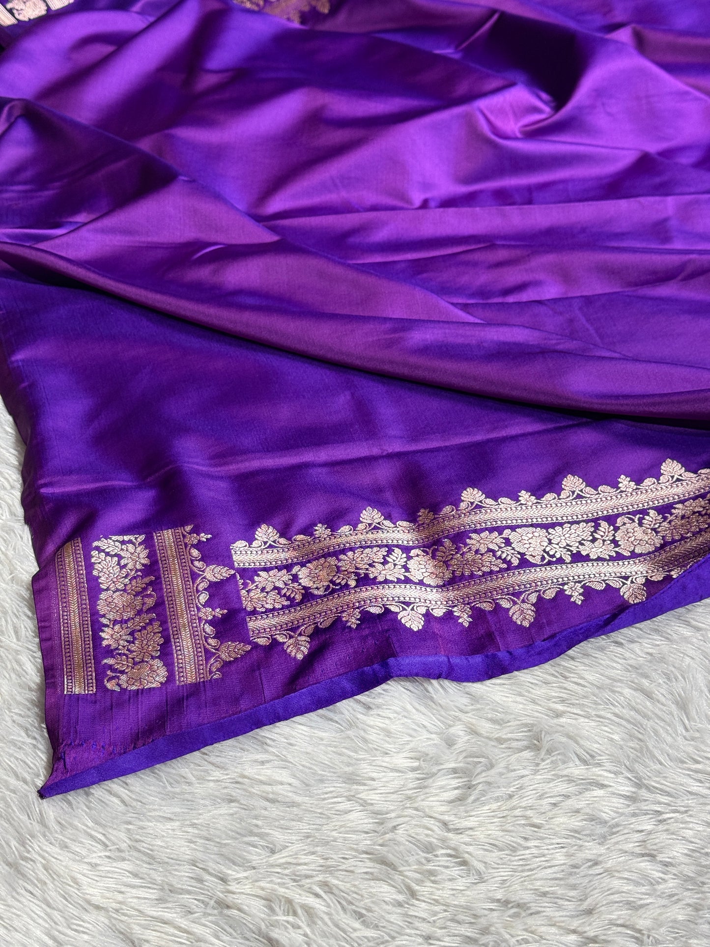Purple color premium Banarasi Mashru katan silk saree MK231
