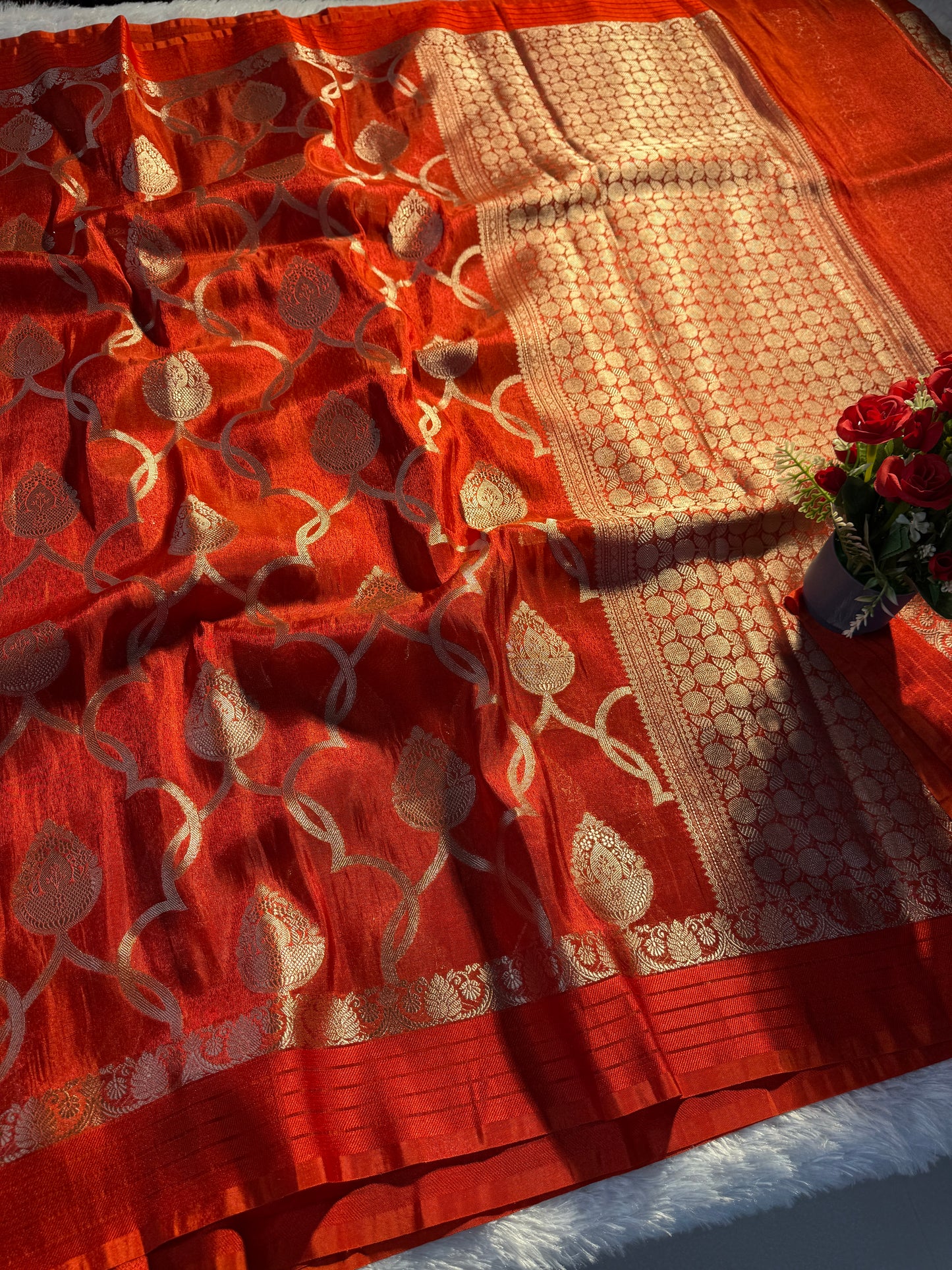 Banarasi soft tissue silk saree TS105