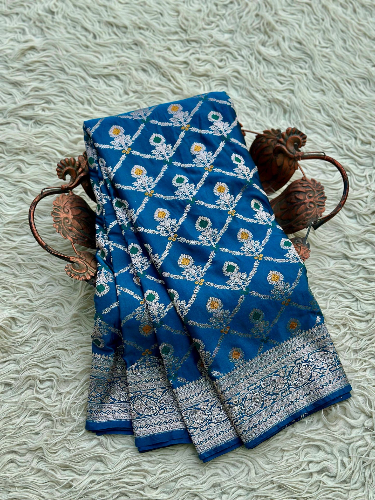 Banarasi Mashru satin silk saree MS114