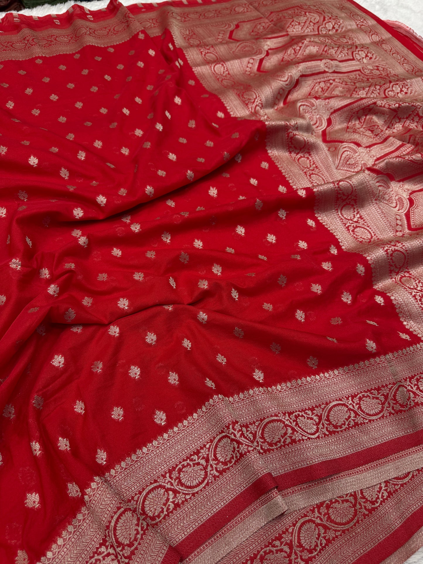 Banarasi soft georgette silk saree
