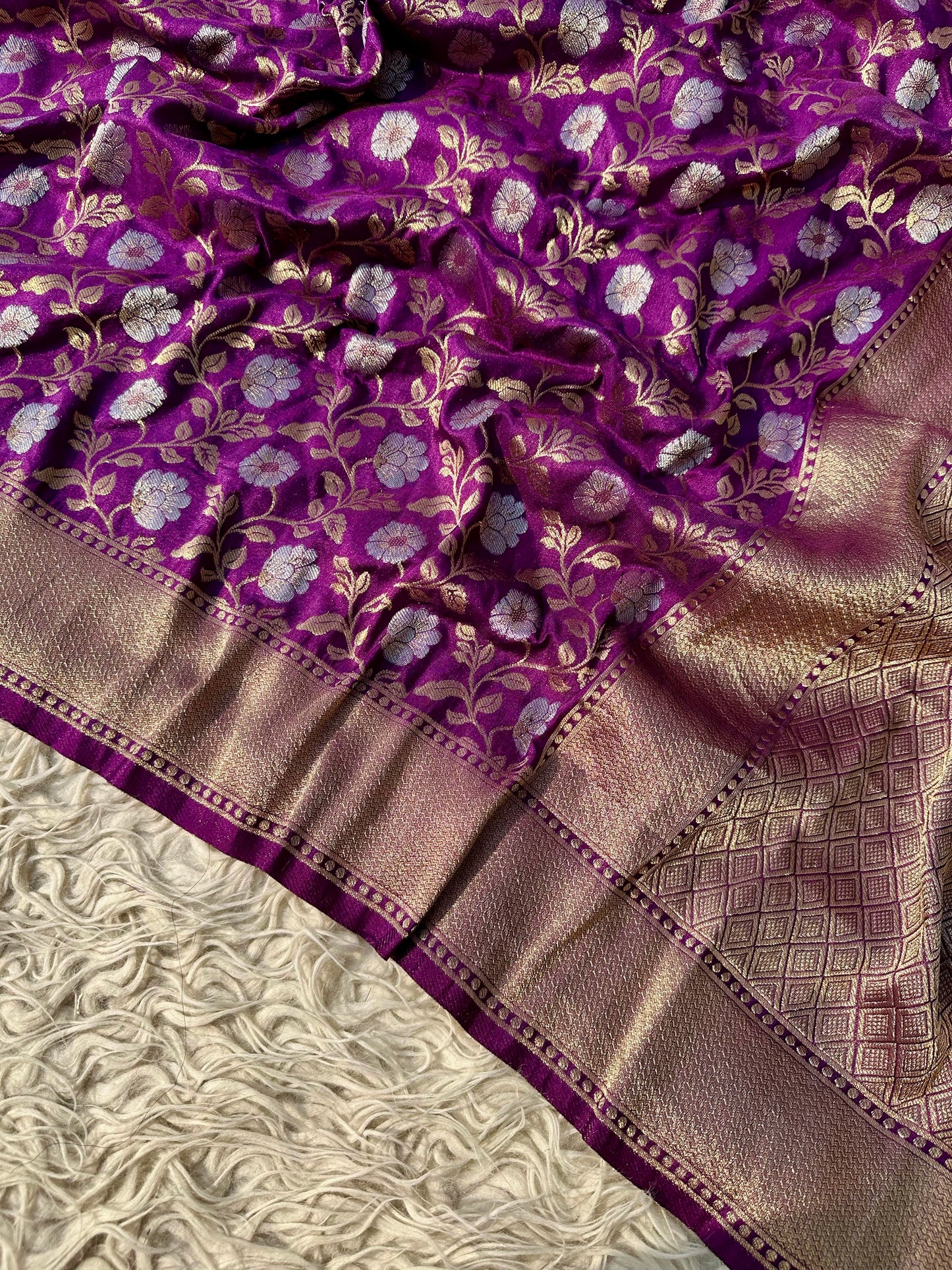 Banarasi crep georgette silk saree CR114