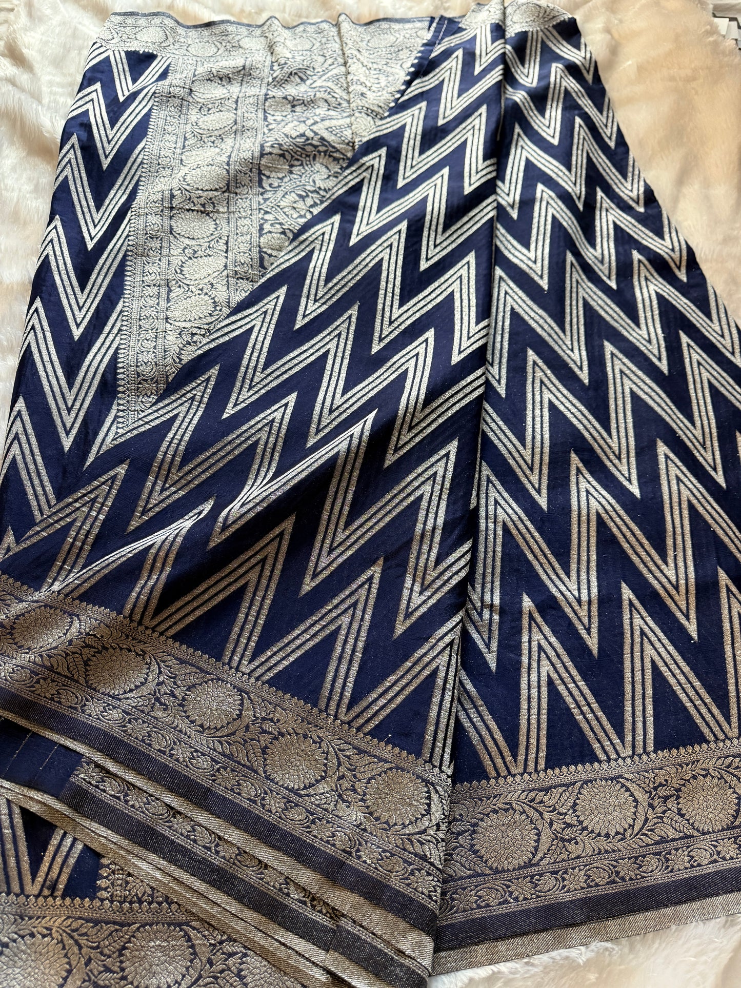 Banarasi chinon georgette silk saree CN105