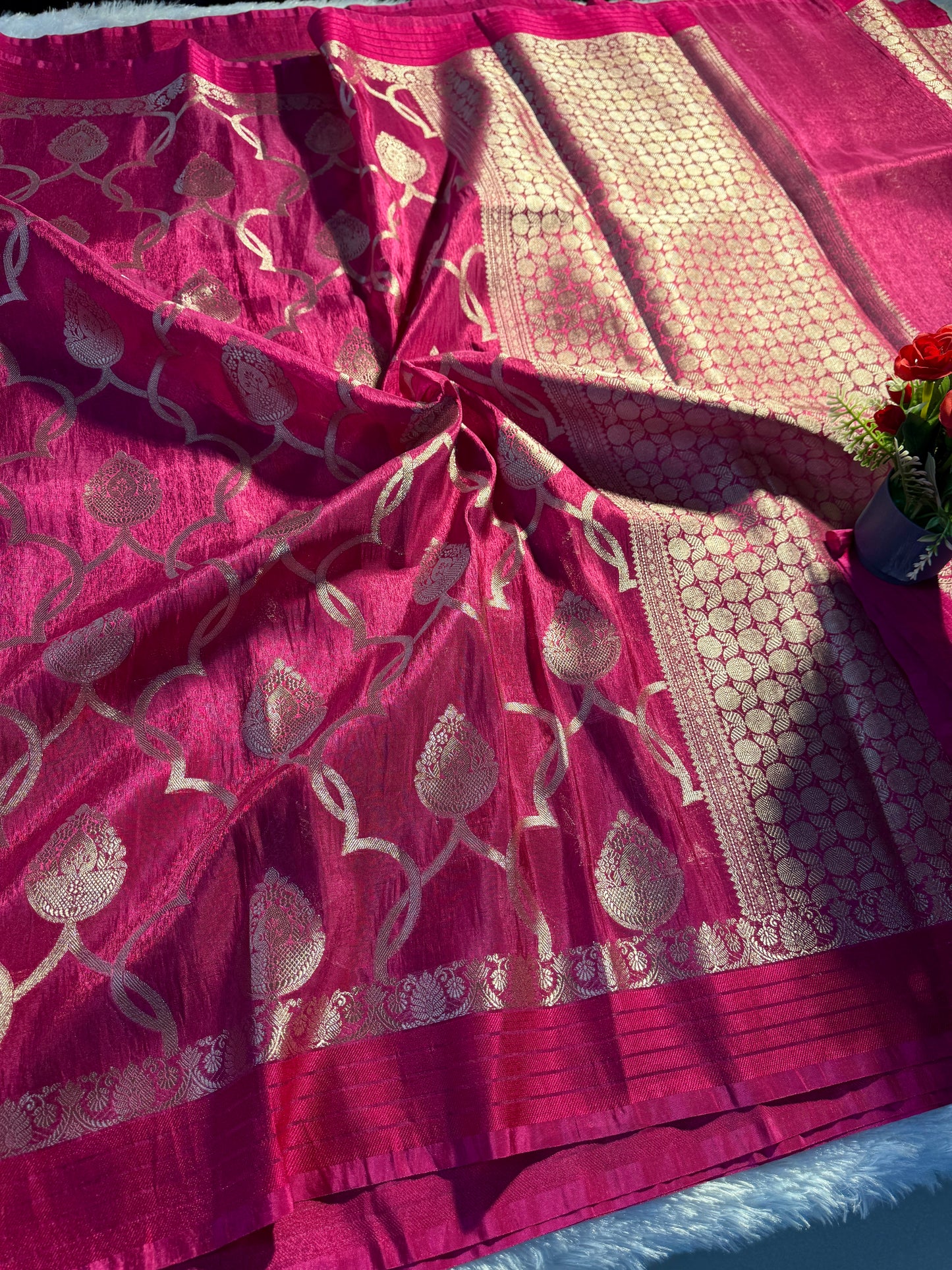 Banarasi soft tissue silk saree TS105