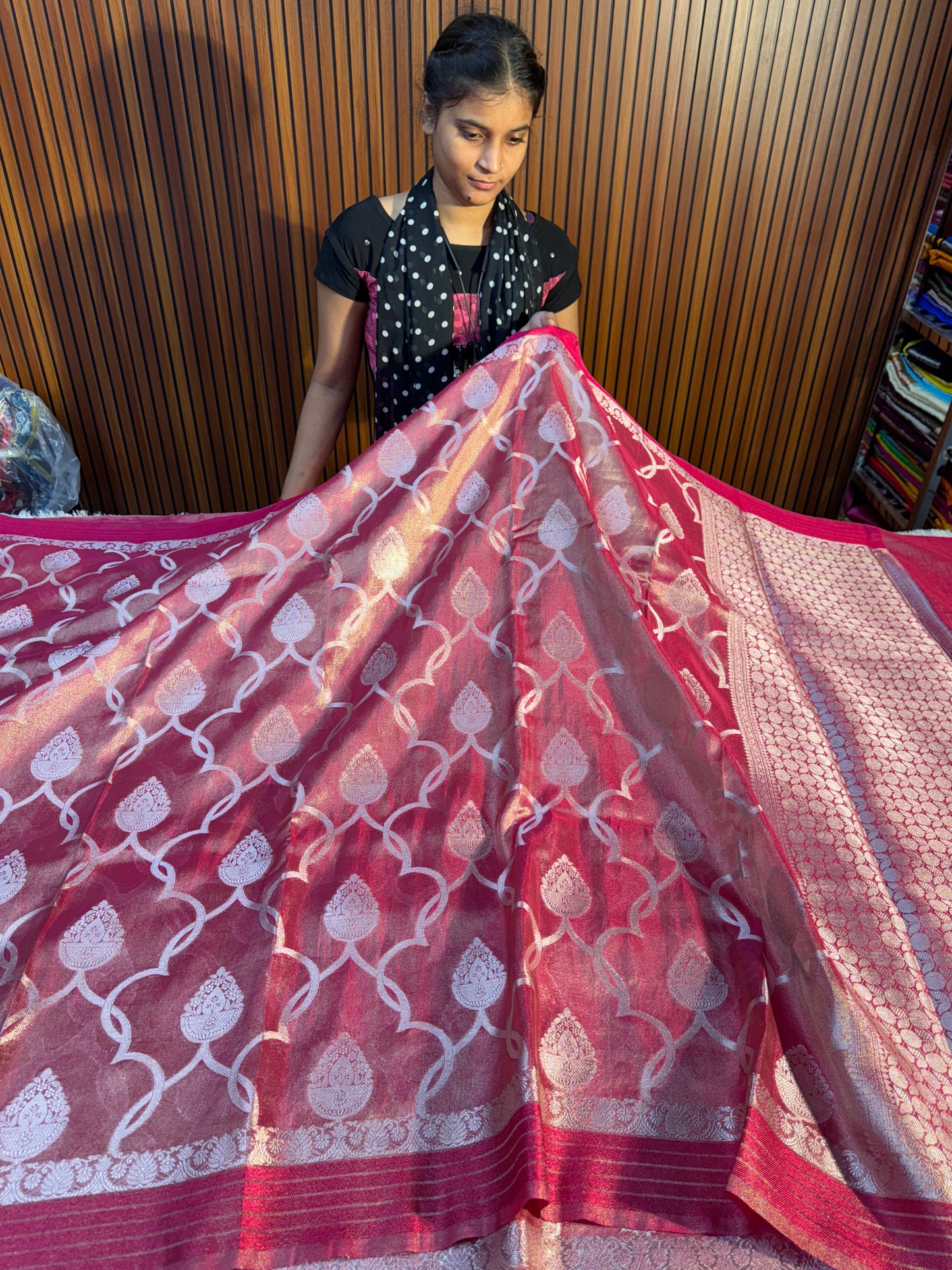 Banarasi tissue silk saree TS109