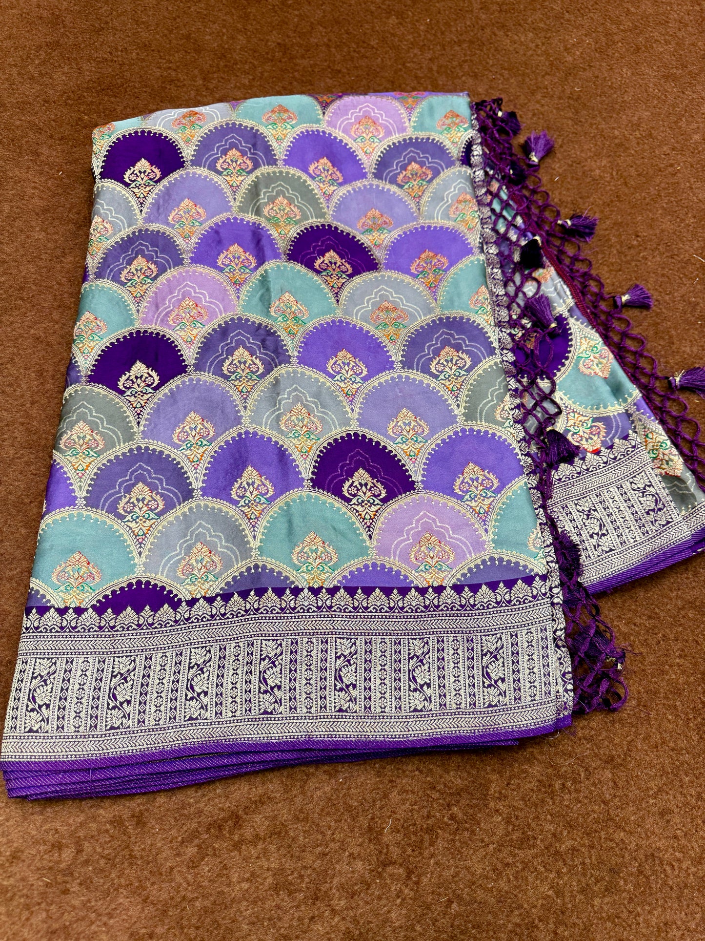 Banarasi pashmina silk saree PM101