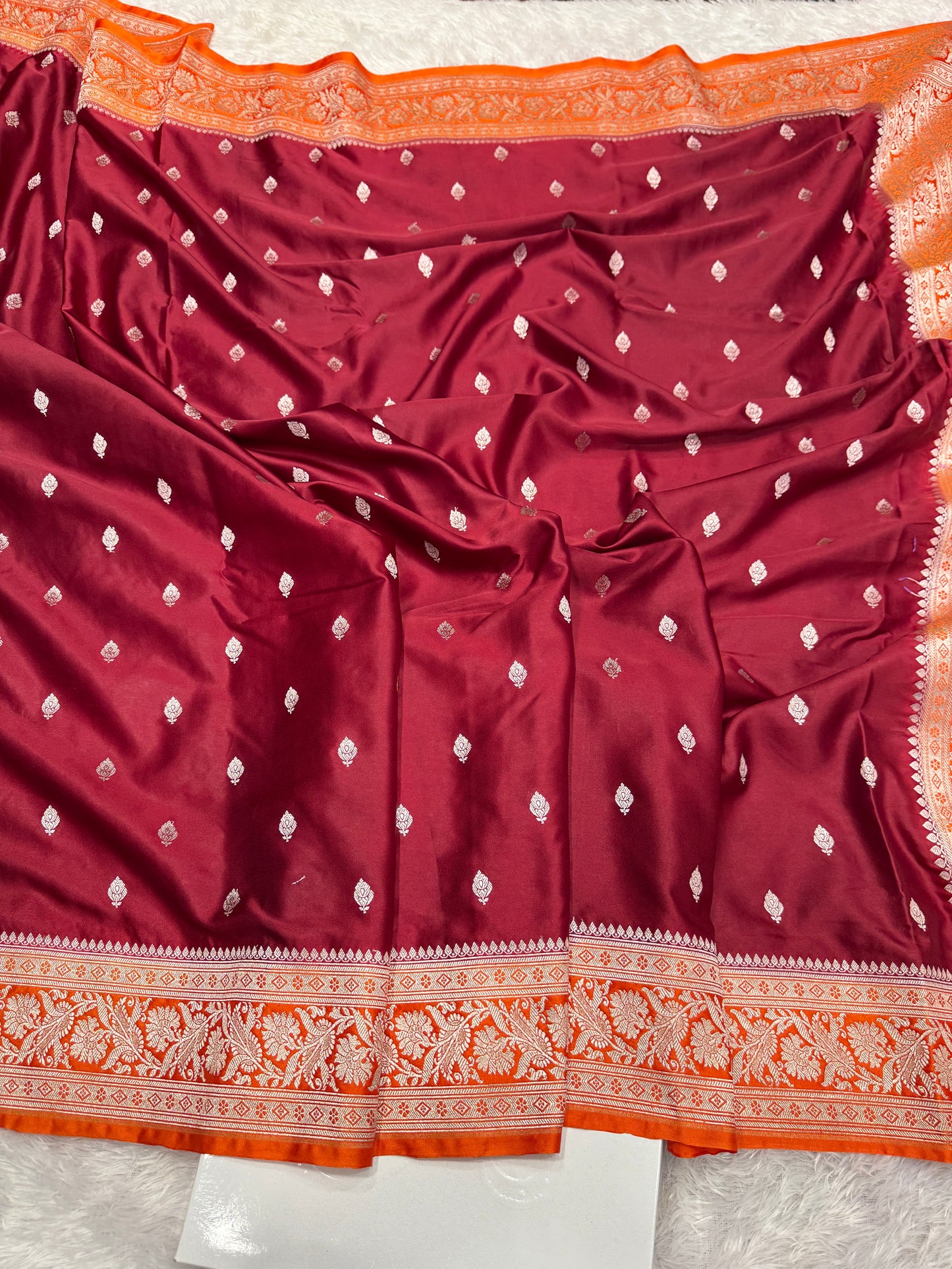 Premium Banarasi Mashru katan silk saree MK182