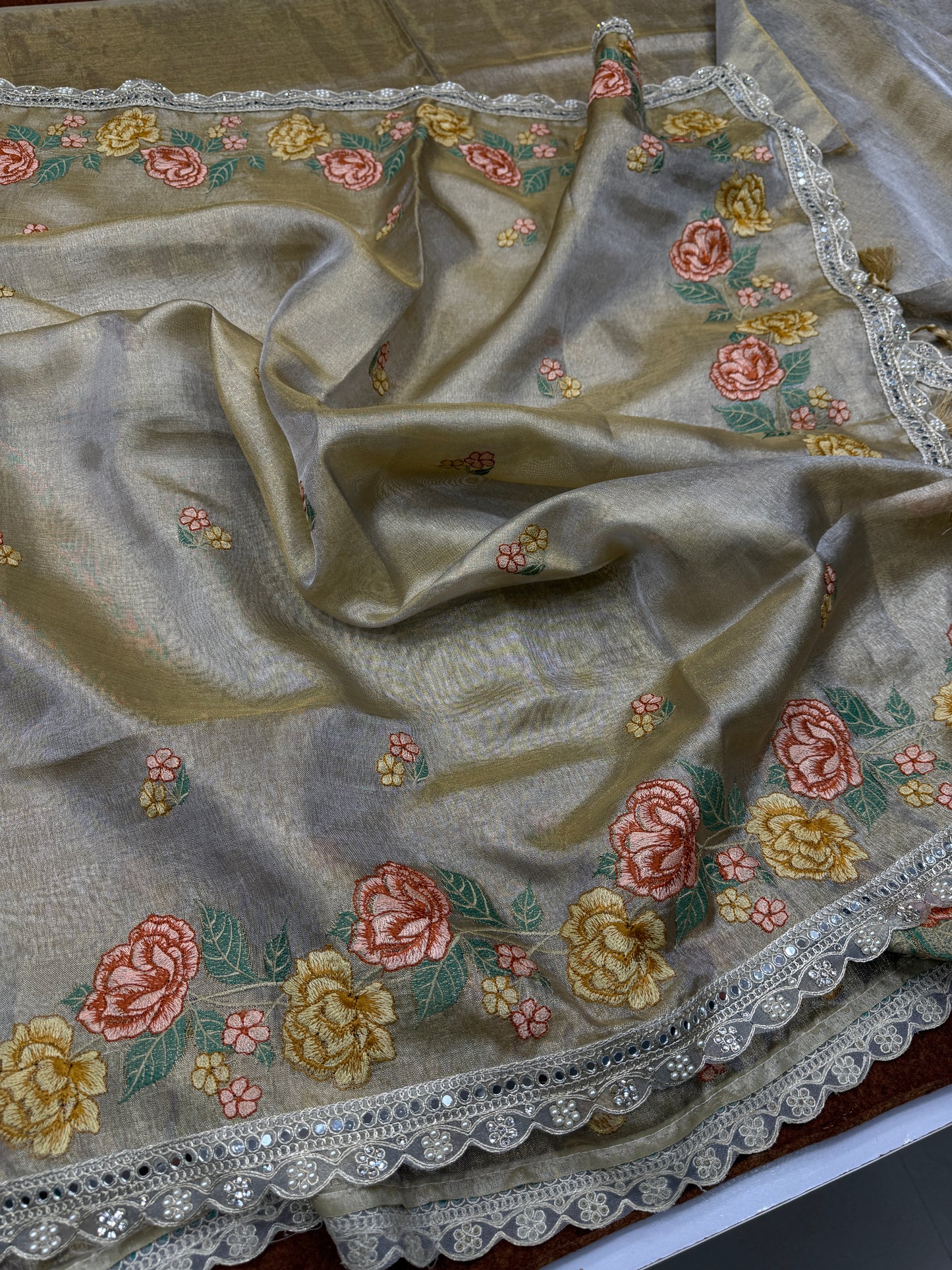 Banarasi premium pure tissue silk saree PT101