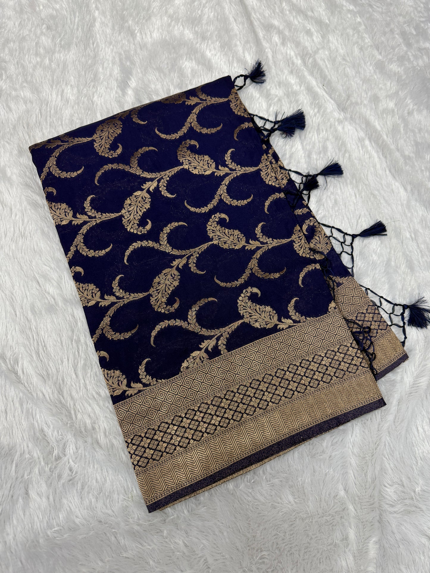 Banarasi Crep georgette silk saree CR113