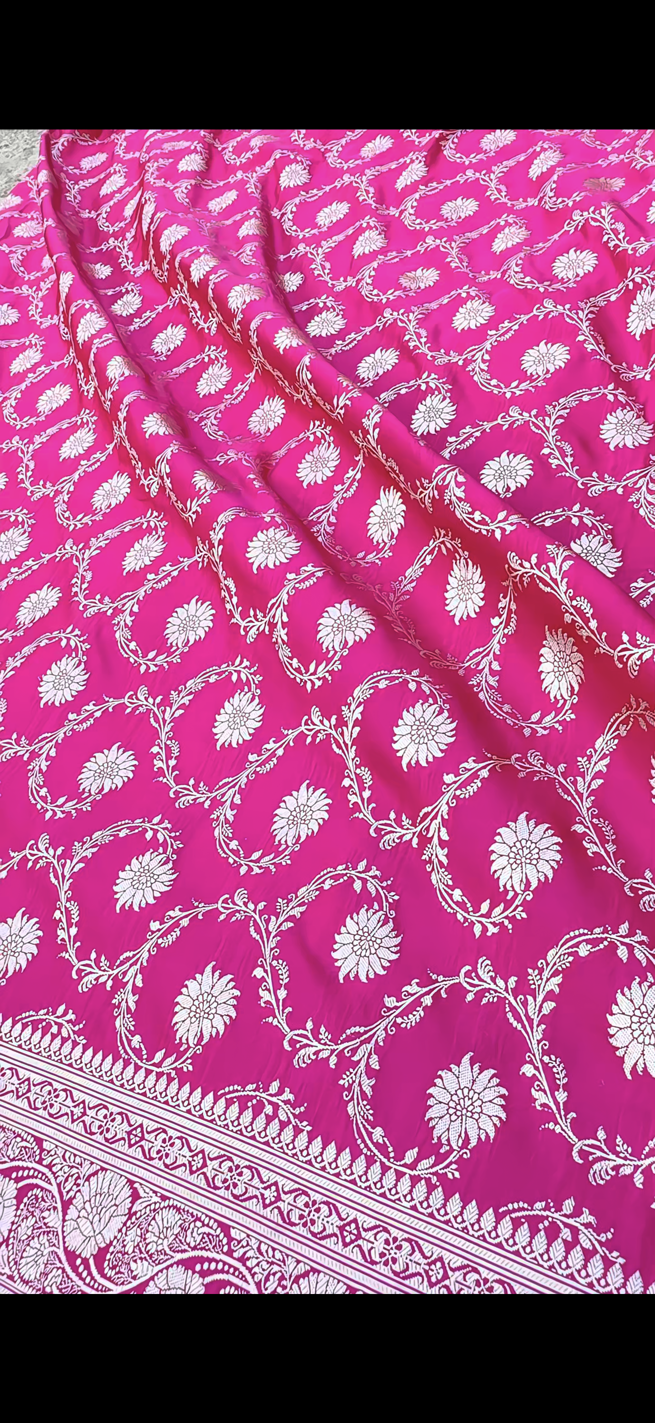 BANARASI MASHRU KATAN SILK SAREE. MK111