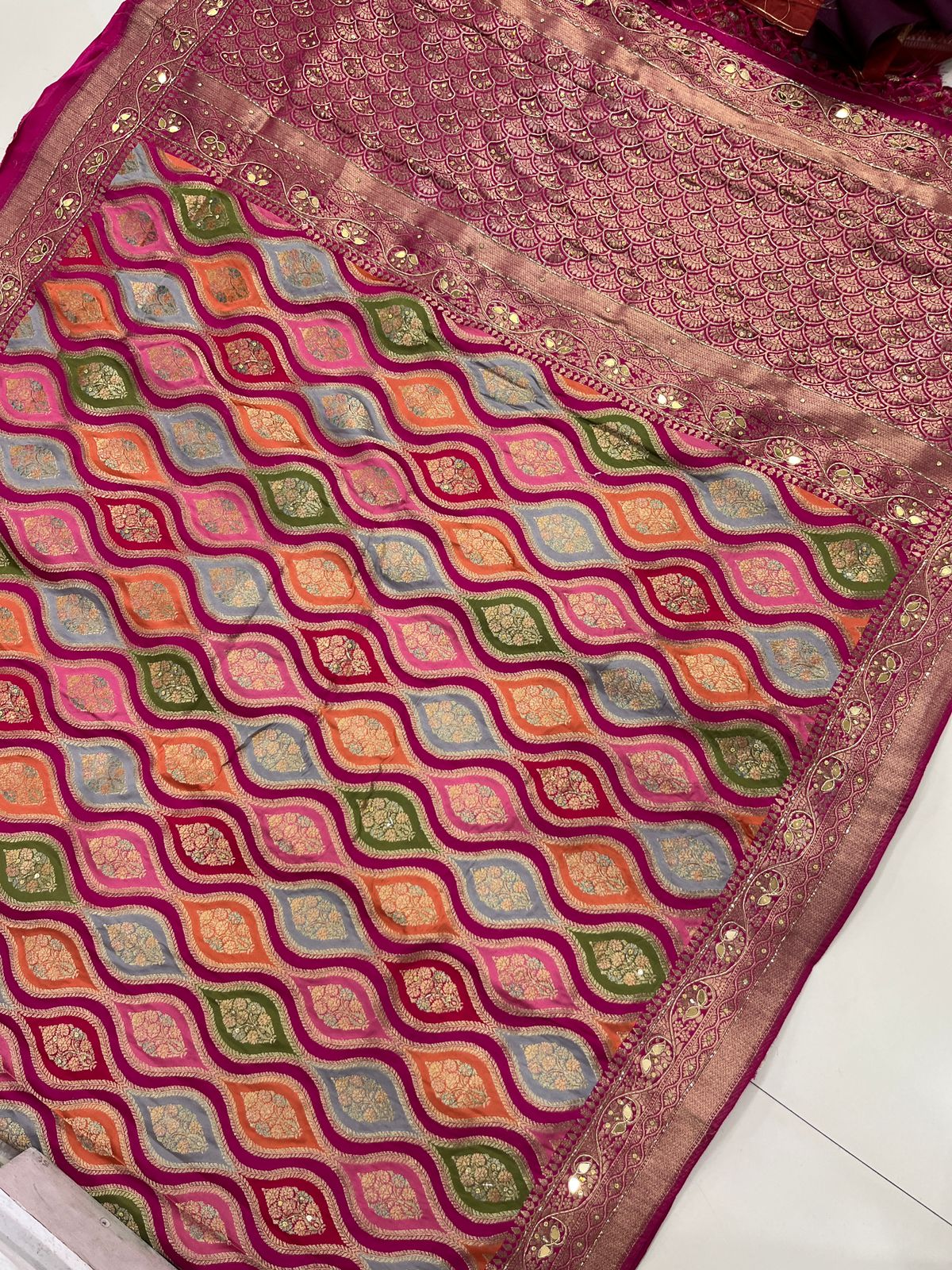 Banarasi pure viscoe silk saree VS101
