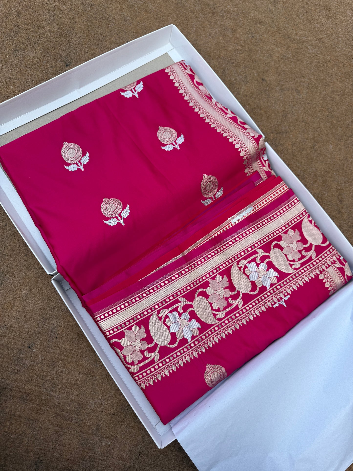Banarasi mashru katan silk saree. Mk115