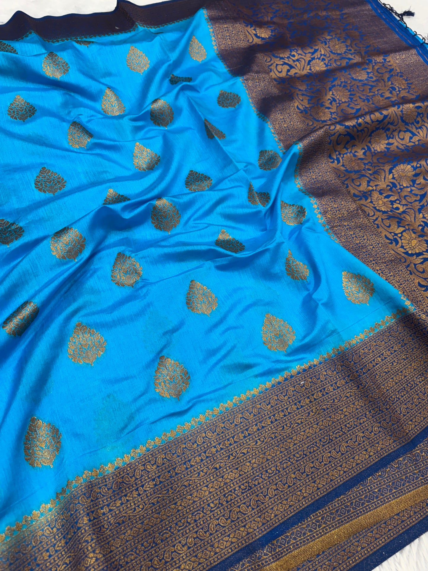 Banarasi mulberry cotton silk saree